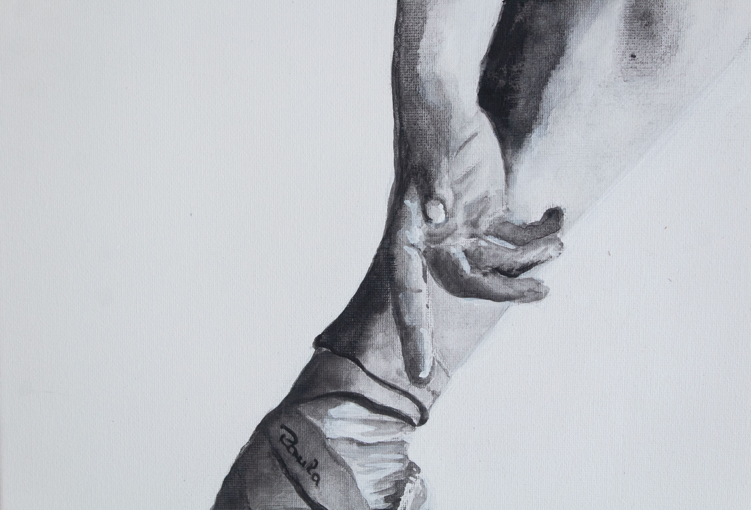 Suspensión, detalle: Mano