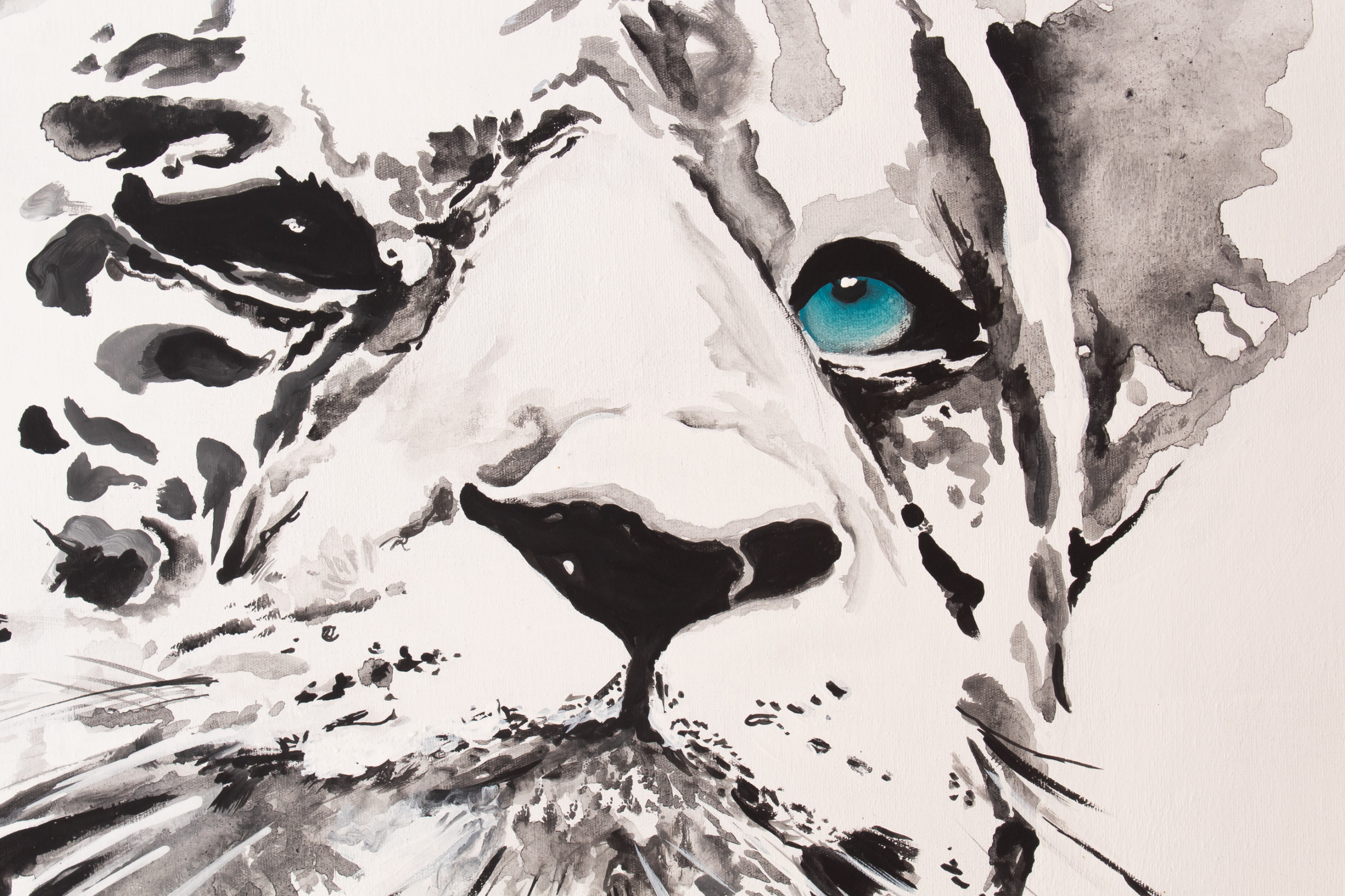 Ojo azul, detalle: ojo