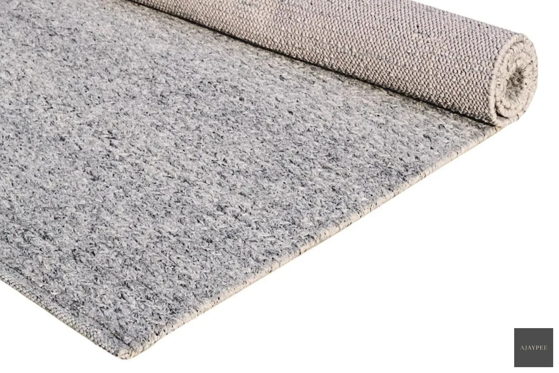 Bamboo Handwoven Rug  Somekh - Wool & Silk Blend - Flatweave - Ajaypee Carpets (Thumbnail 2)