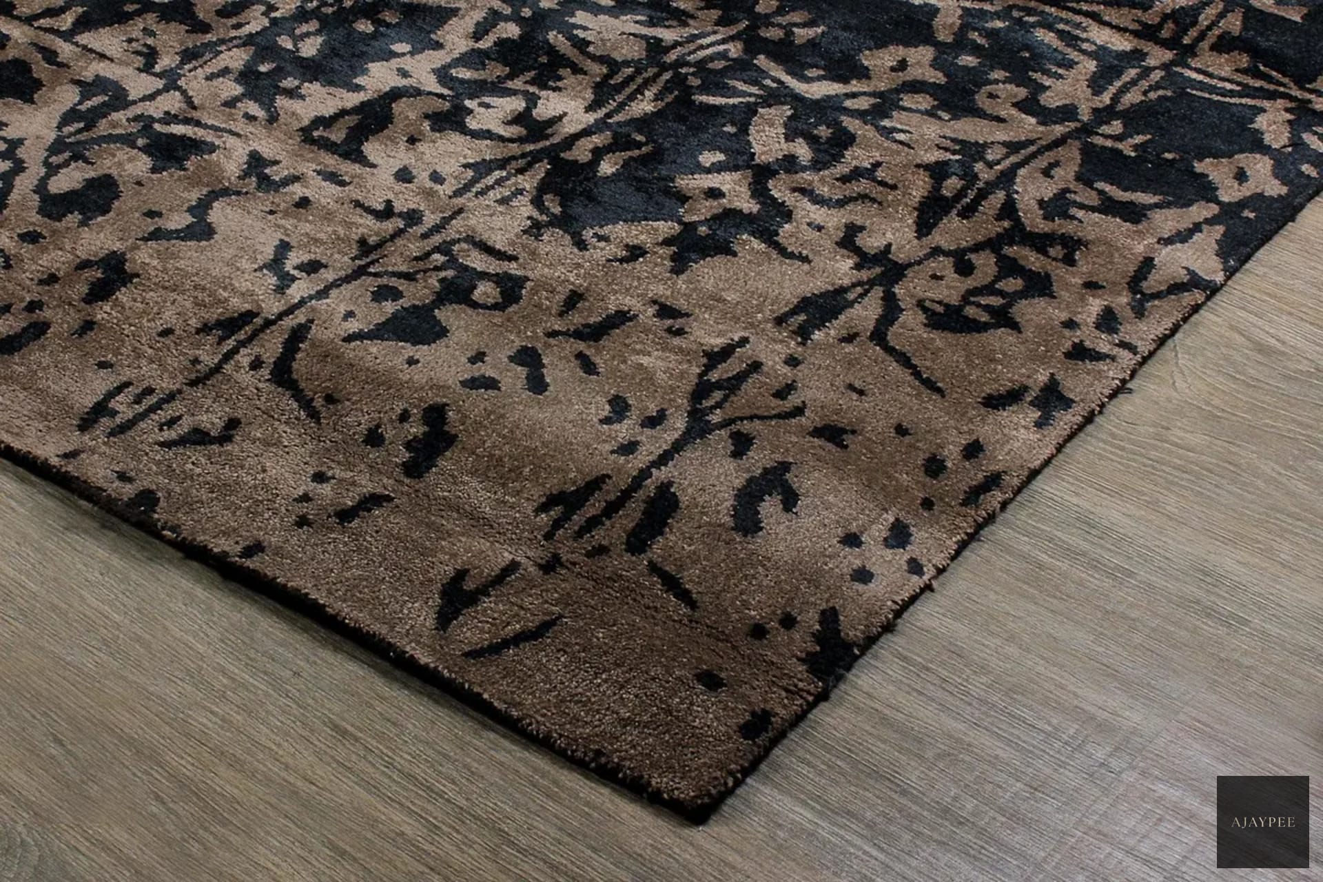 Bamboo Silk HandTufted Carpet Clavis - Cotton - Hand Tufted - Ajaypee Carpets (Thumbnail 4)