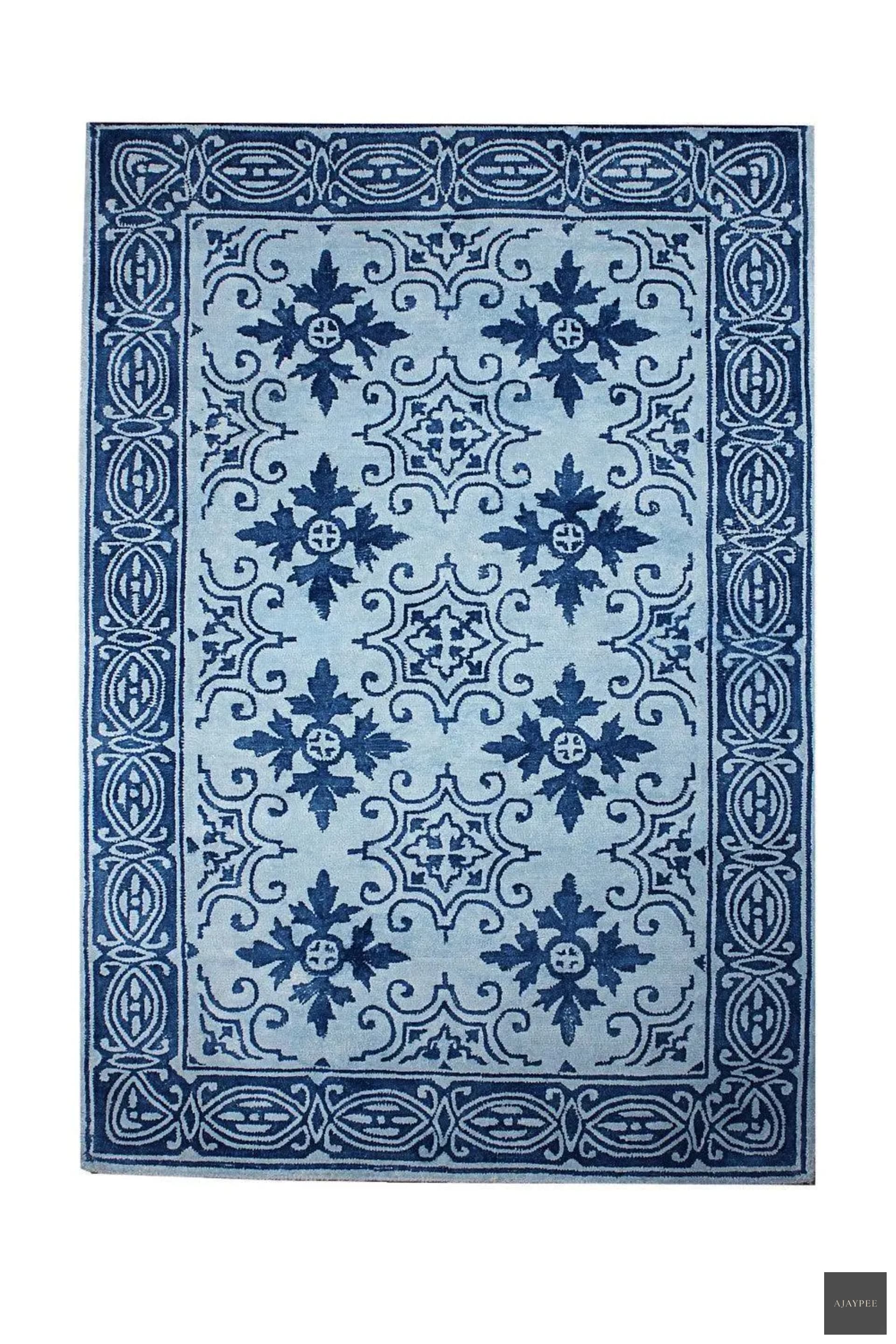 Cotton HandTufted Carpet-Ethnic - Cotton - Hand Tufted - Ajaypee Carpets (Thumbnail 2)