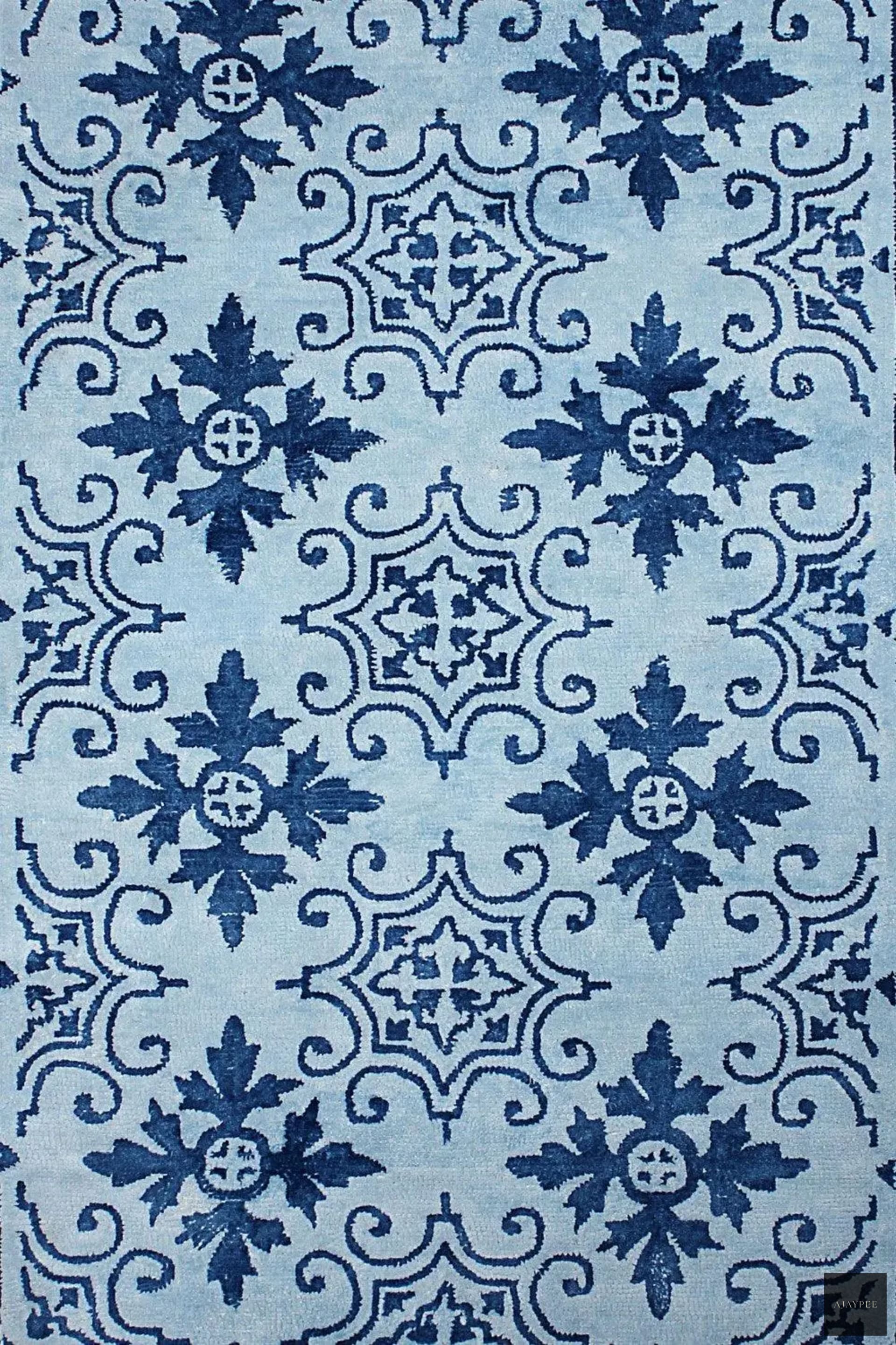 Cotton HandTufted Carpet-Ethnic - Cotton - Hand Tufted - Ajaypee Carpets (Thumbnail 3)