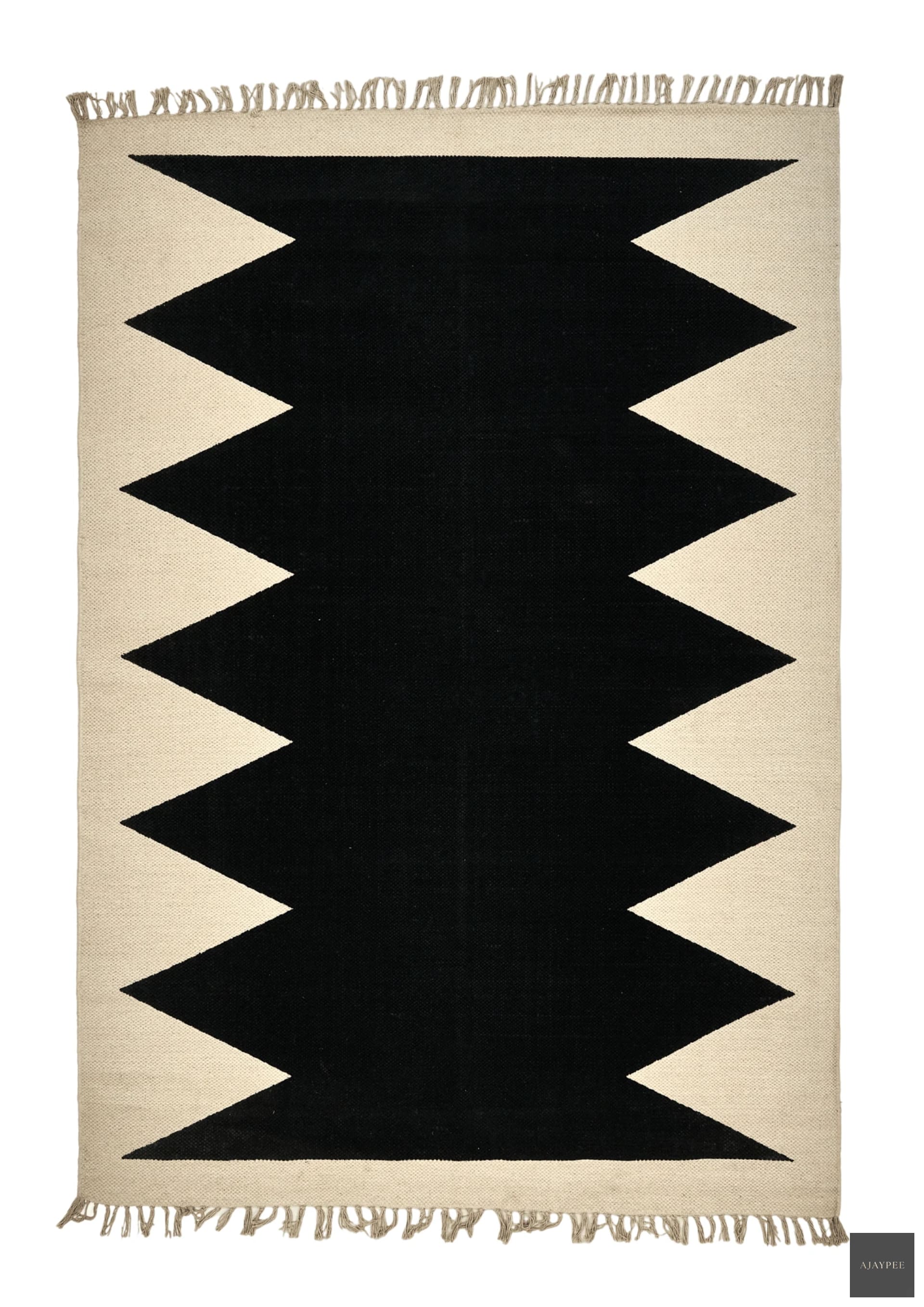 Cotton HandWoven Print Dhurrie - Nivasa - Cotton - Dhurrie - Ajaypee Carpets (View 1)