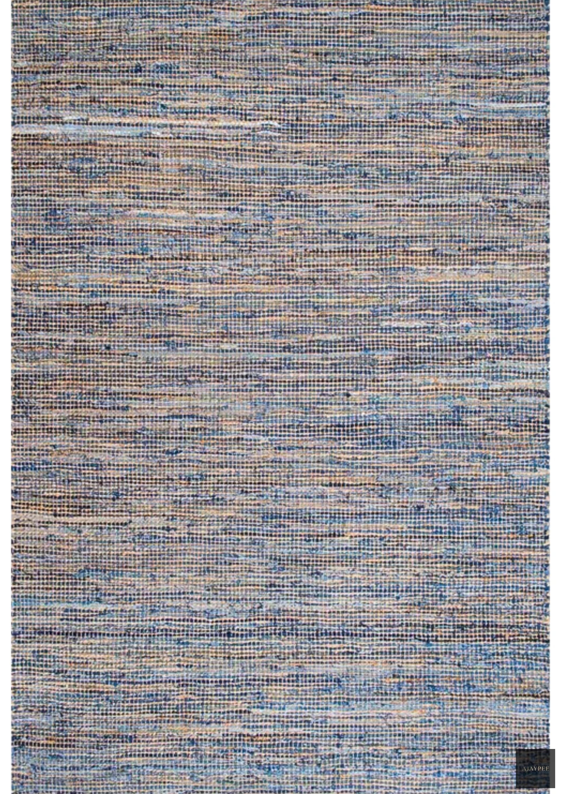 Denim & Hemp Handwoven Rug   Mezclilla - Jute - Flatweave - Ajaypee Carpets (View 1)