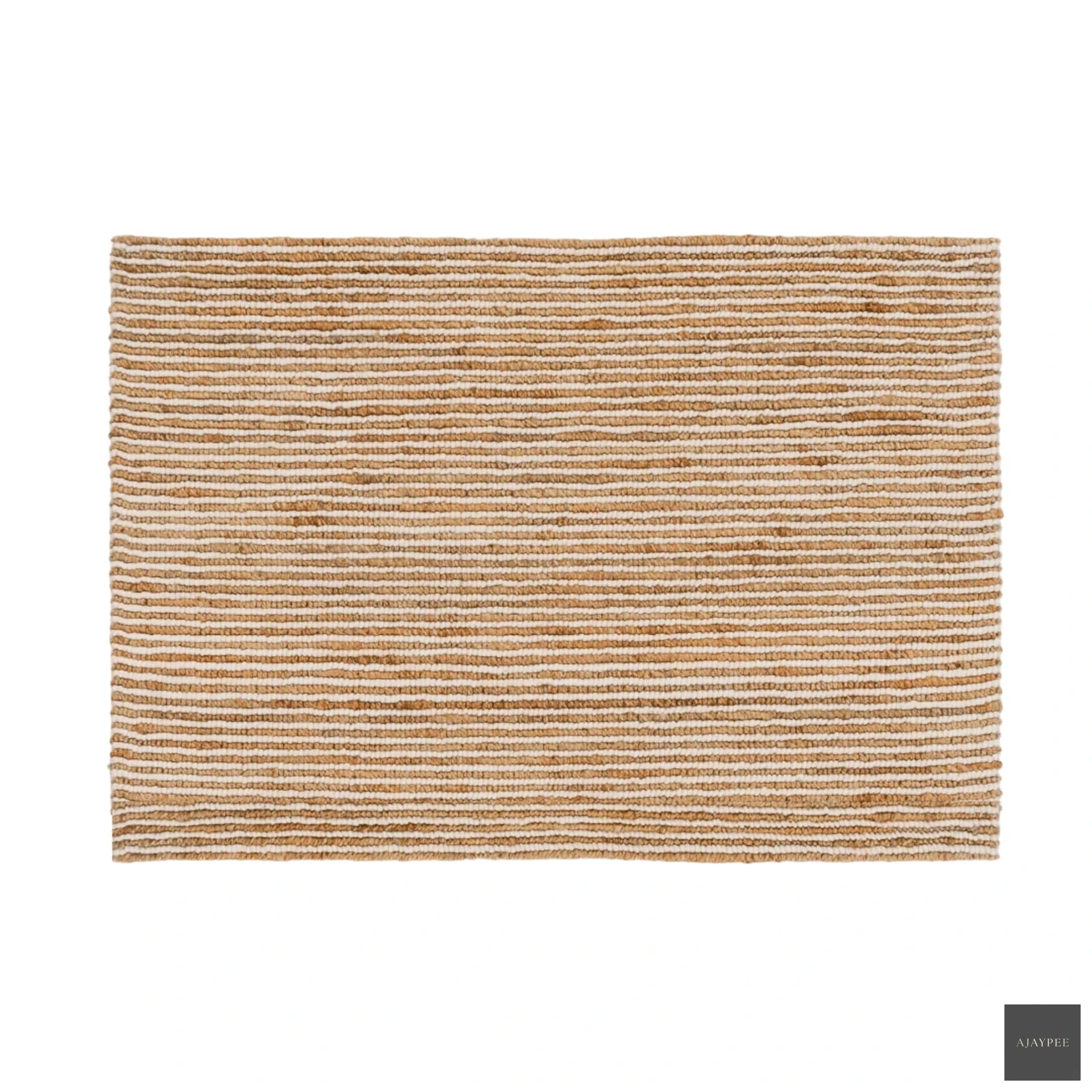 Doormat Natrural Wool & Jute Ava - Jute - Hand Woven - Ajaypee Carpets (View 1)