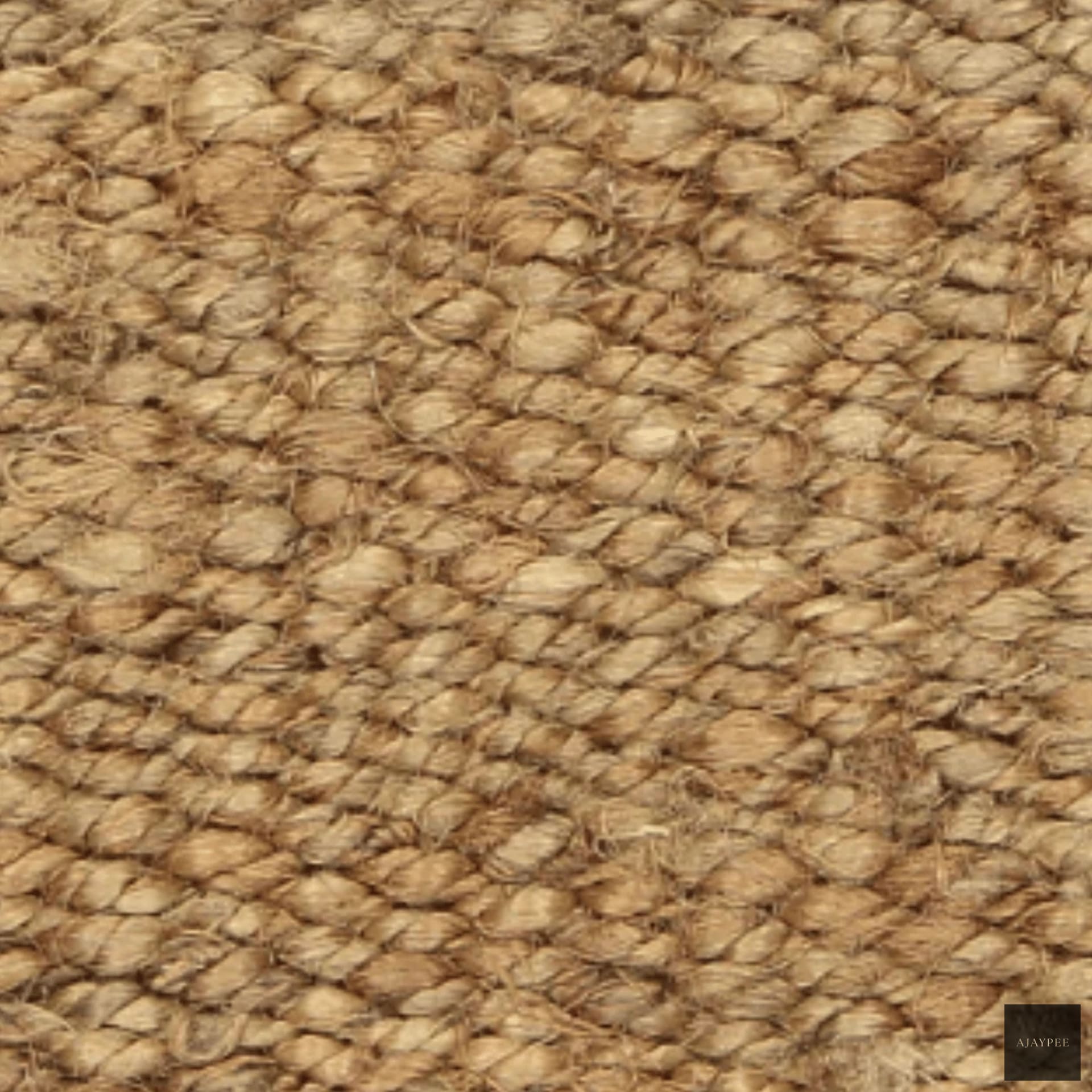 Doormat Natural Panja Handwoven - Hemp - Flatweave - Ajaypee Carpets (Thumbnail 2)