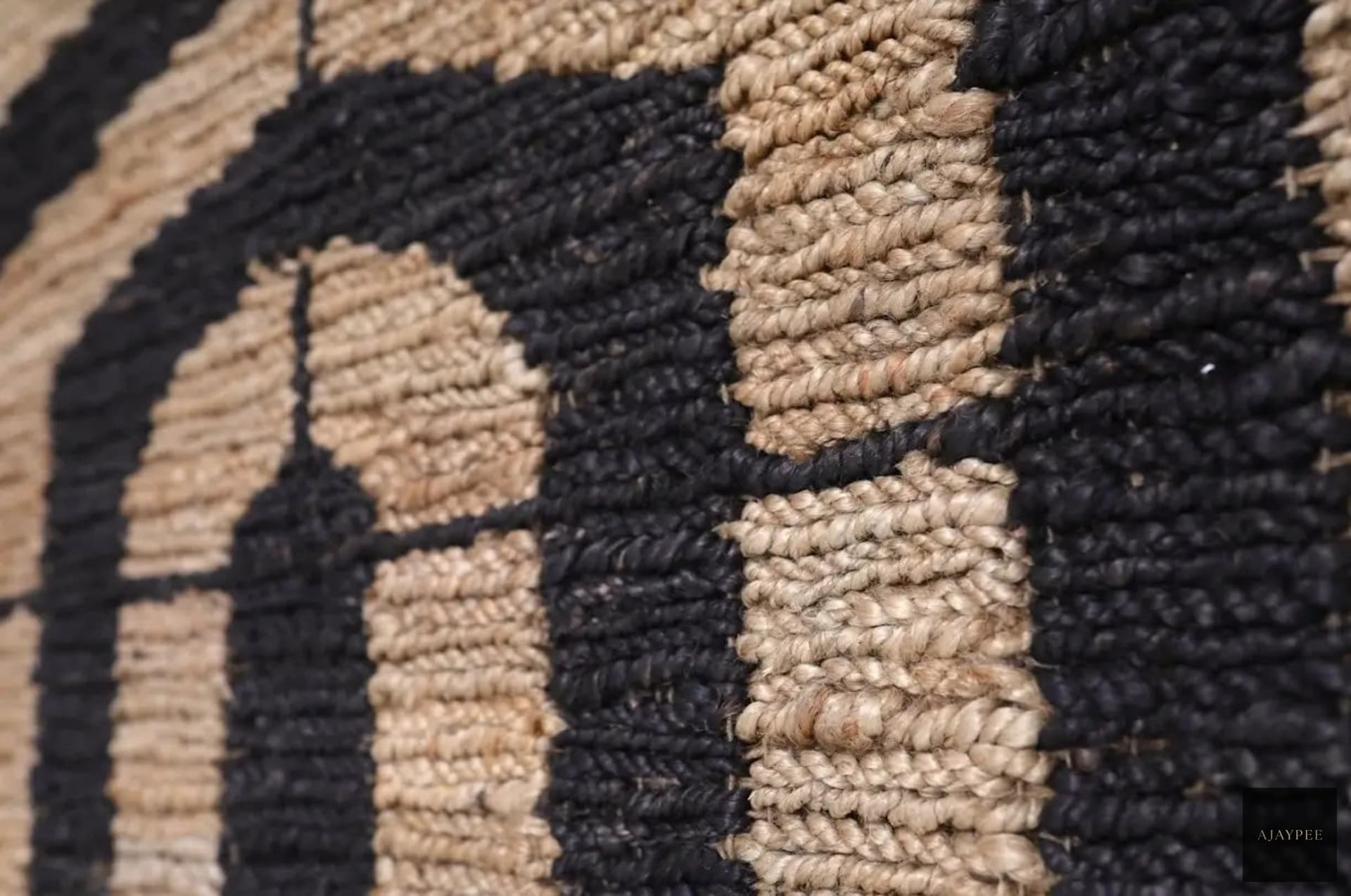 Hemp Hand Woven Rug  Amy - Jute - Flatweave - Ajaypee Carpets (Thumbnail 2)