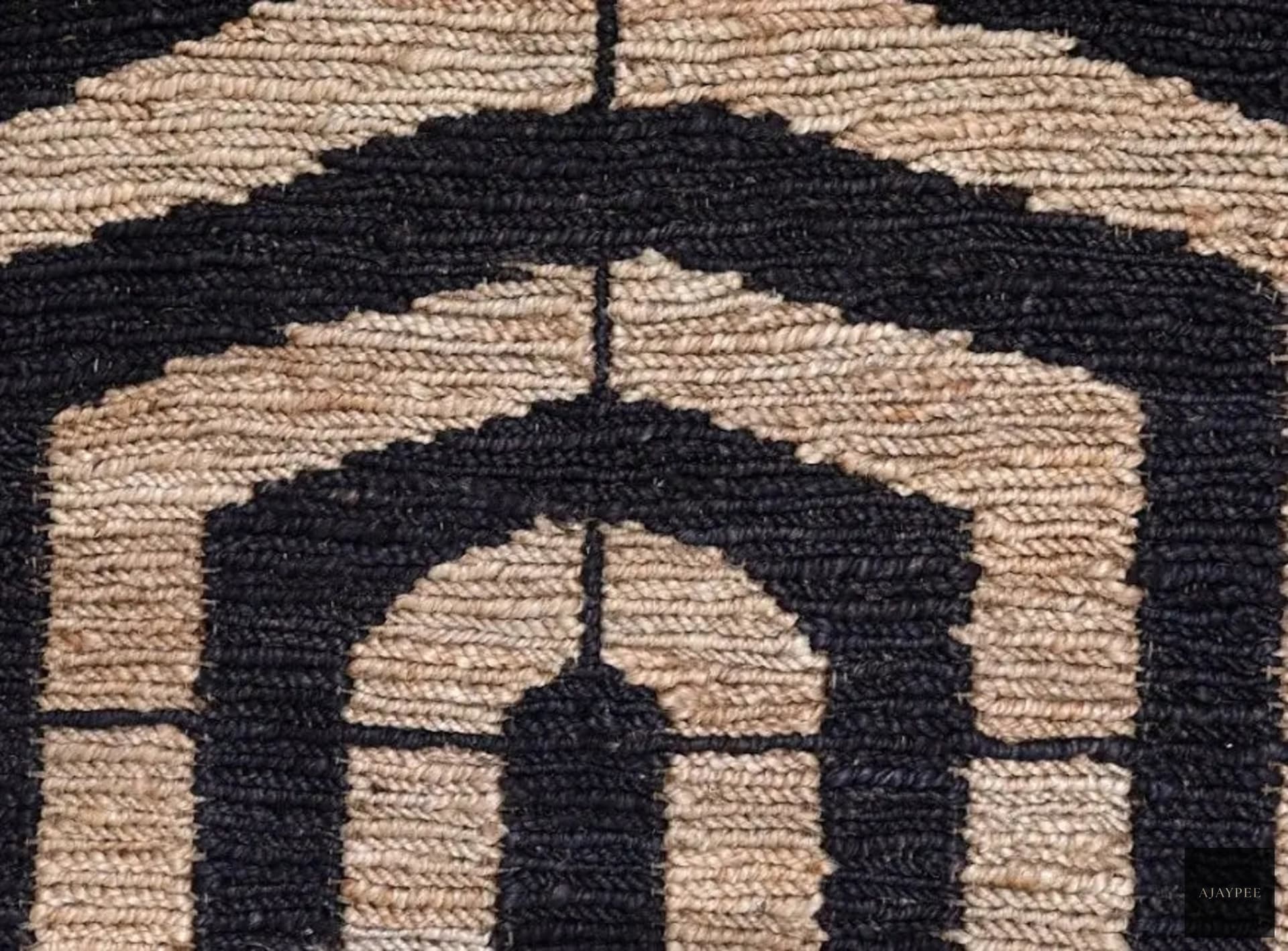Hemp Hand Woven Rug  Amy - Jute - Flatweave - Ajaypee Carpets (Thumbnail 3)