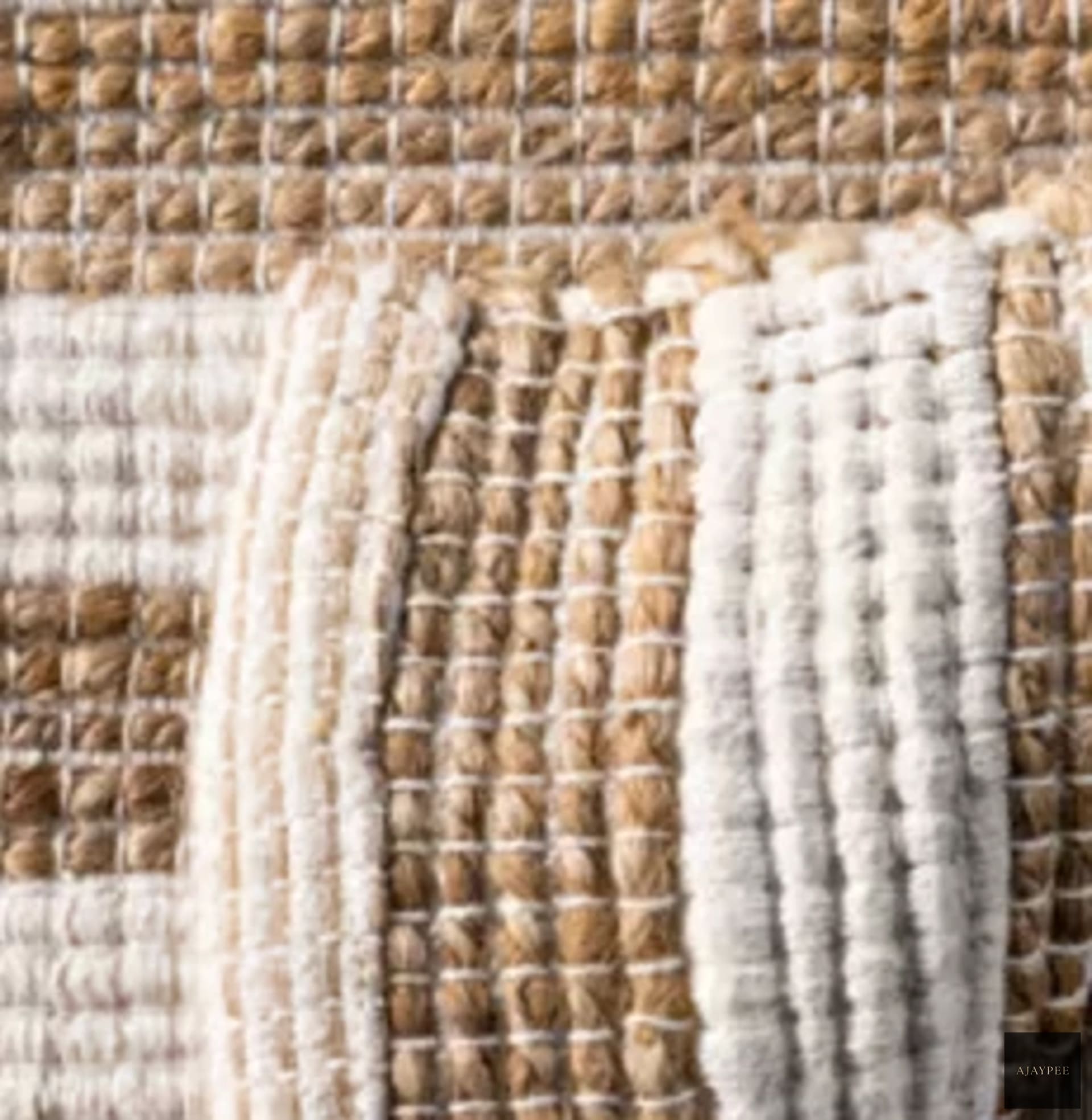 Hemp Hand Woven Rug  Dexo - Jute - Flatweave - Ajaypee Carpets (Thumbnail 3)