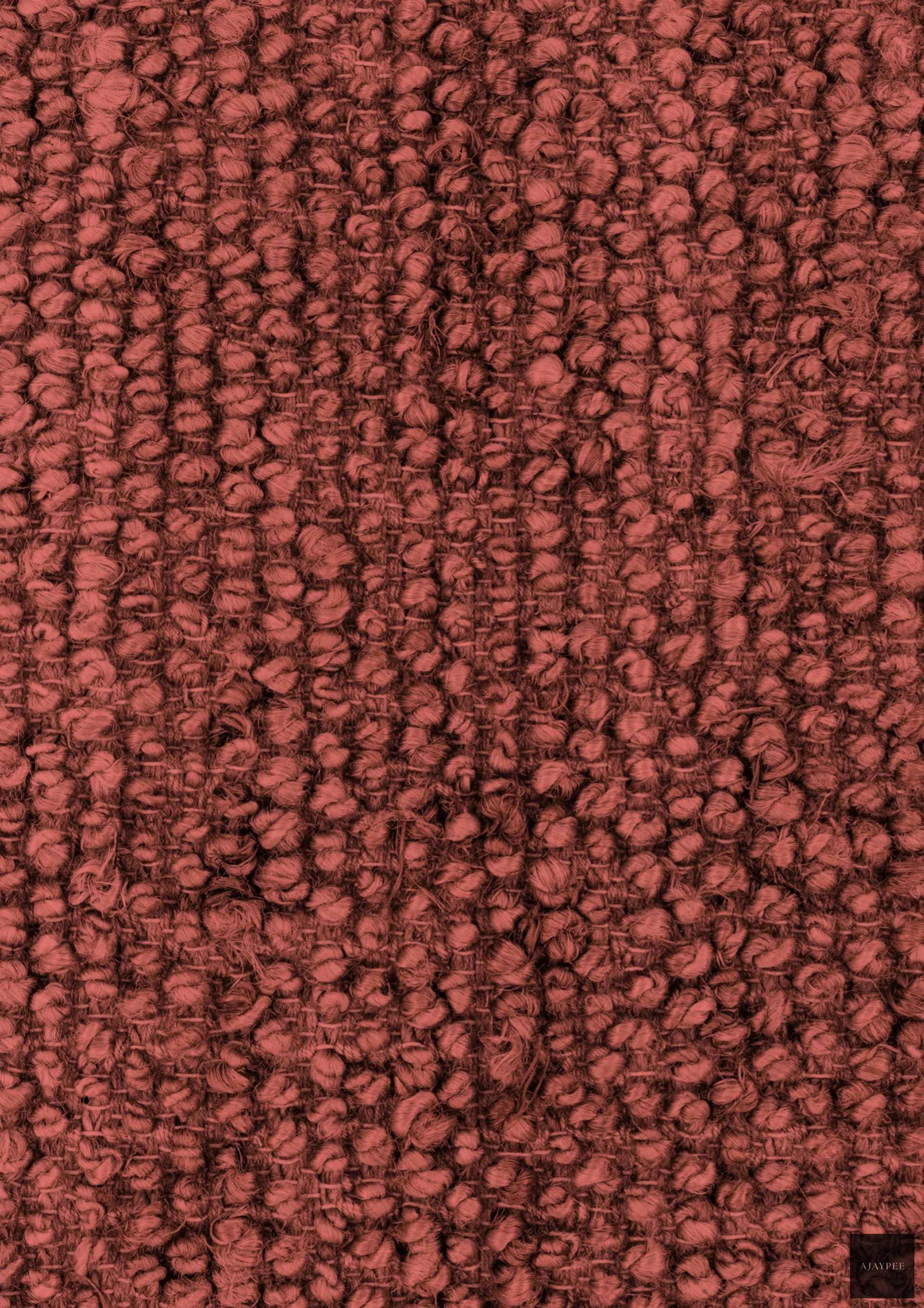 Hemp Hand Woven Rug: Bricky Loop - Jute - Hand Woven - Ajaypee Carpets (Thumbnail 2)