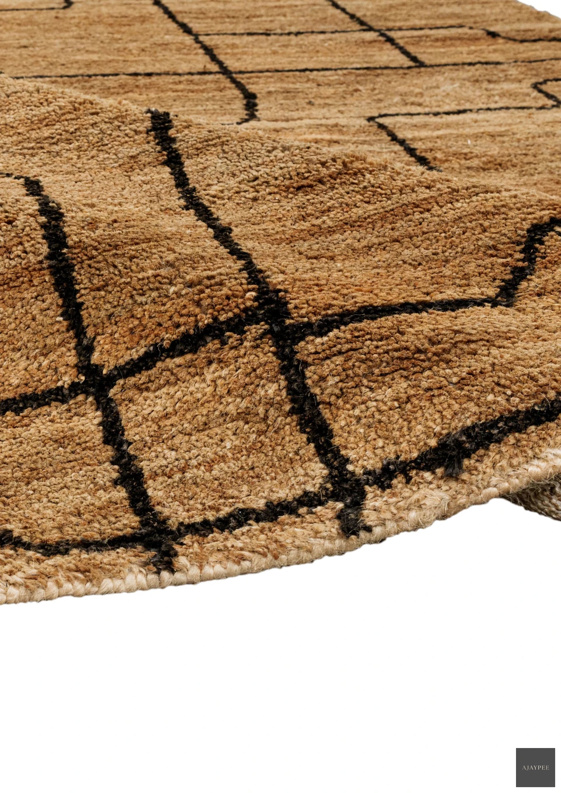 Hemp HandKnotted Carpet - TerraTread - Jute - Hand Knotted - Ajaypee Carpets (Thumbnail 3)