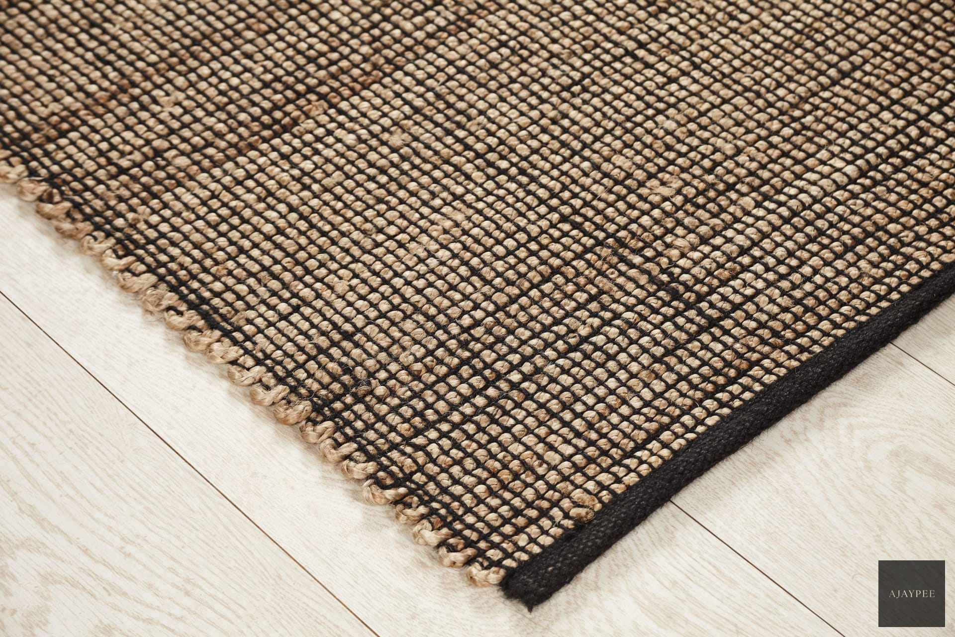 Hemp Handwoven Rug-Lars - Jute - Hand Woven - Ajaypee Carpets (Thumbnail 5)