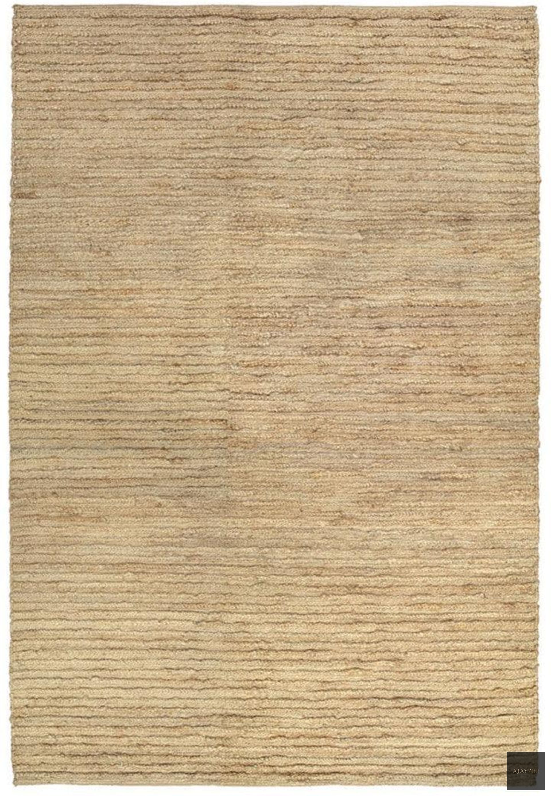 Hemp Handwoven Rug-Natural Ribbon - Hemp - Hand Woven - Ajaypee Carpets (View 1)