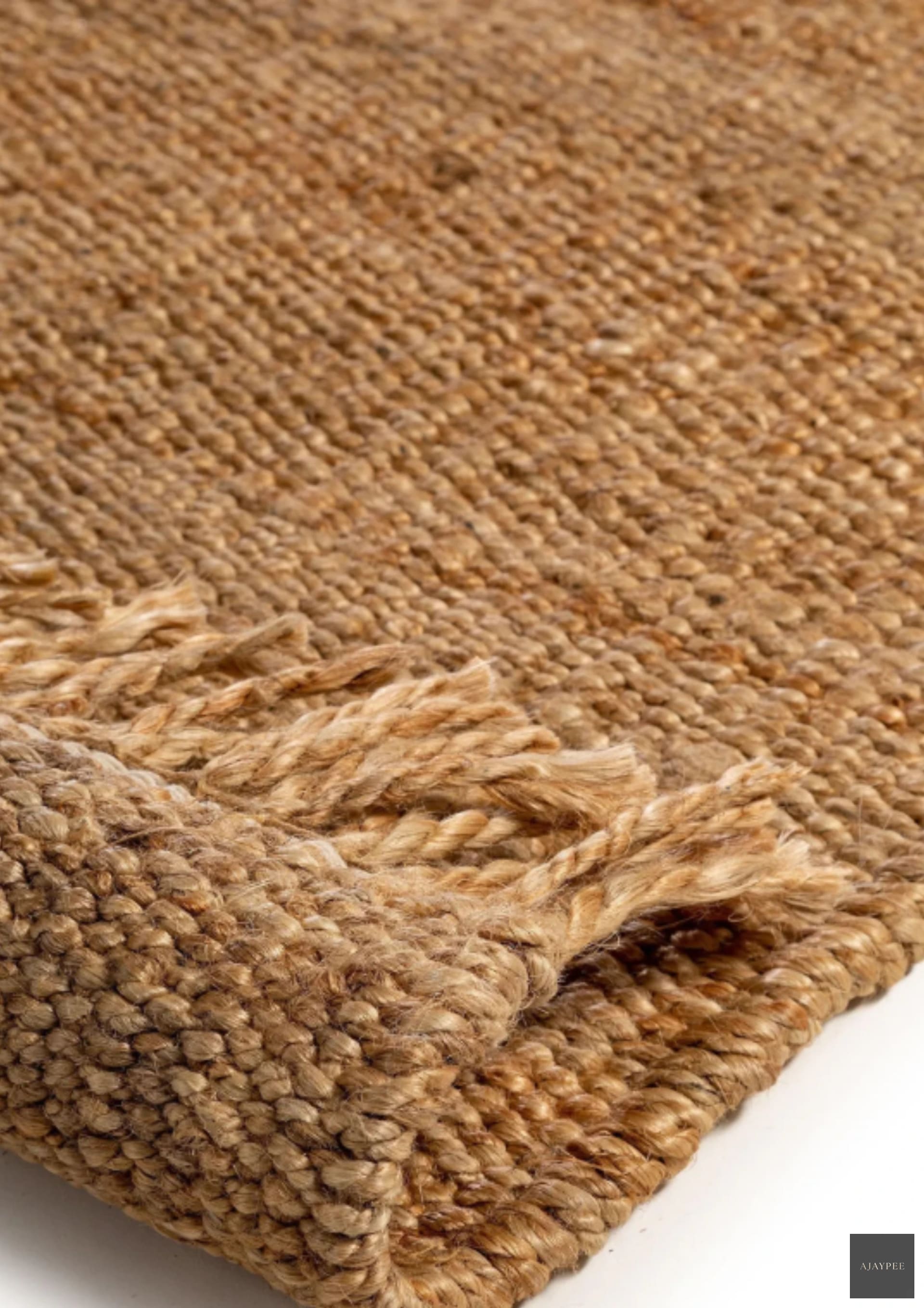 Hemp Handwoven Rug : Panja - Jute - Hand Woven - Ajaypee Carpets (Thumbnail 3)