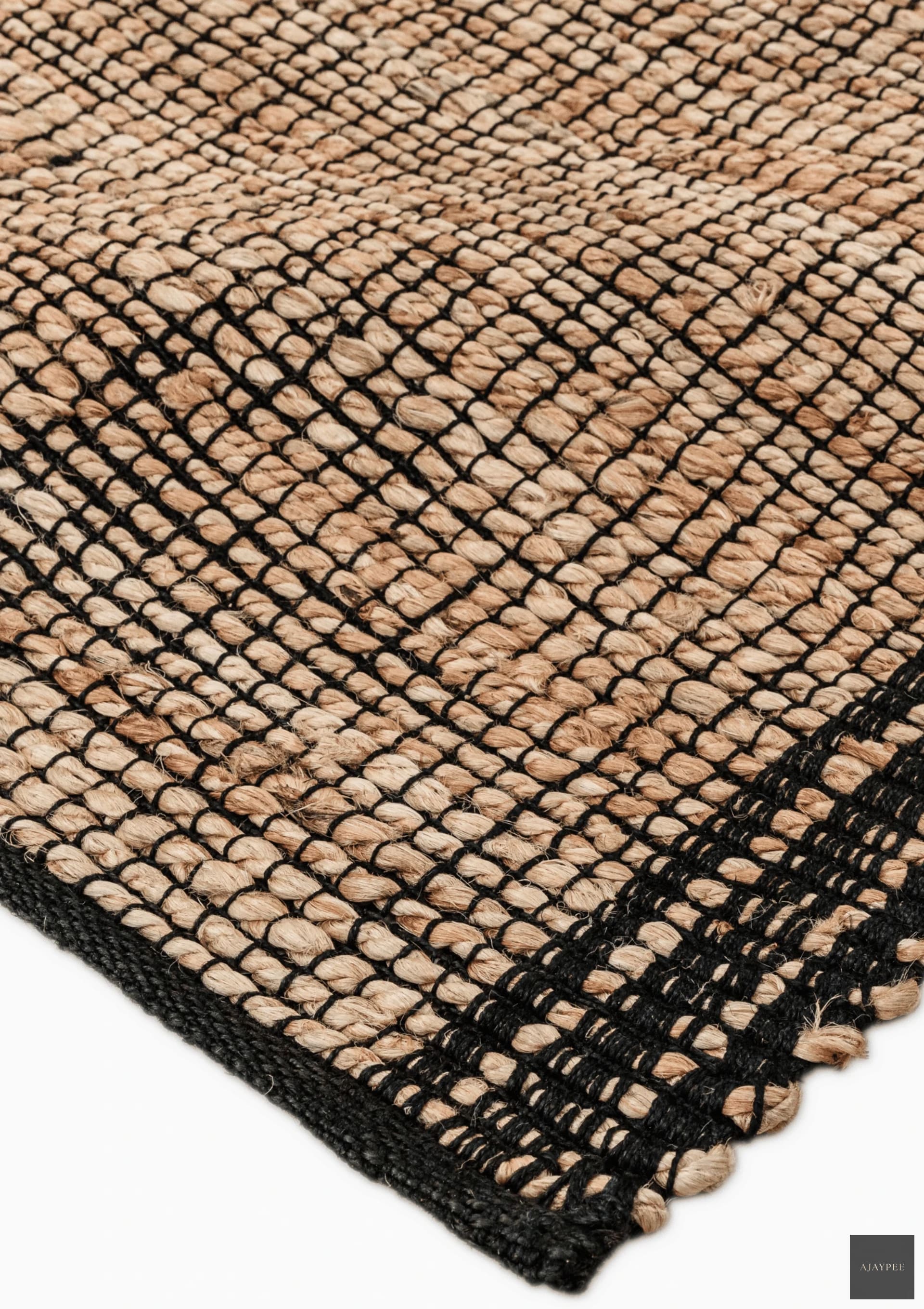Hemp Handwoven Rug: Sutra - Hemp - Hand Woven - Ajaypee Carpets (Thumbnail 3)