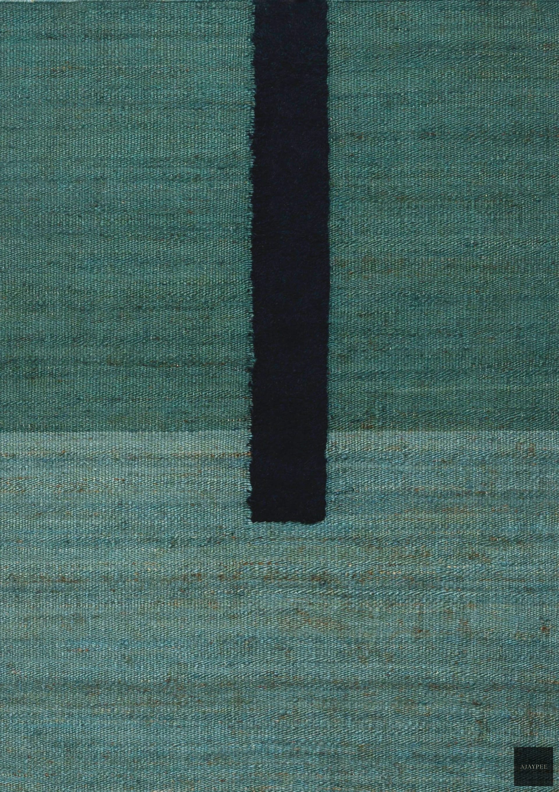 Hemp & Wool Hand knotted Carpet Linear Grey - Jute - Hand Knotted - Ajaypee Carpets (Thumbnail 2)