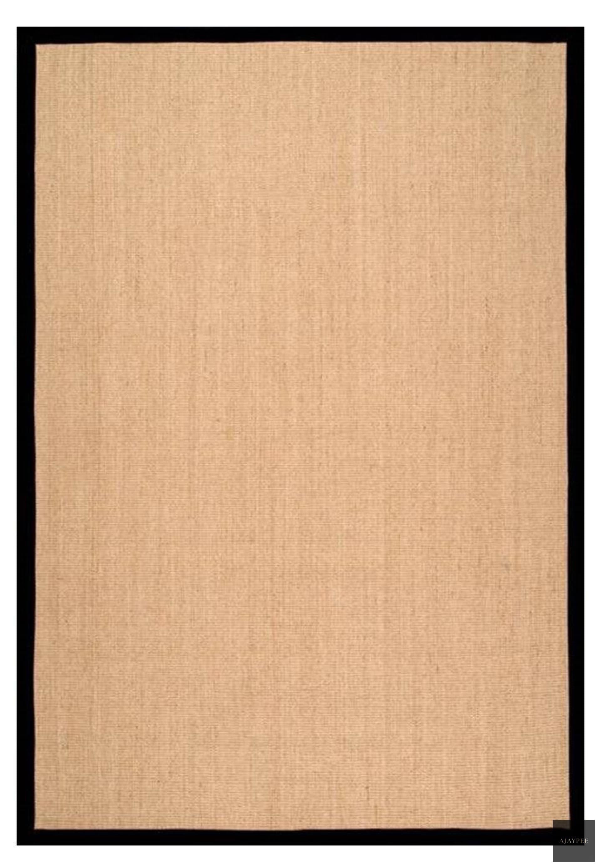 Jute Flat Panja Plain Rug - Jute - Flatweave - Ajaypee Carpets (Thumbnail 2)