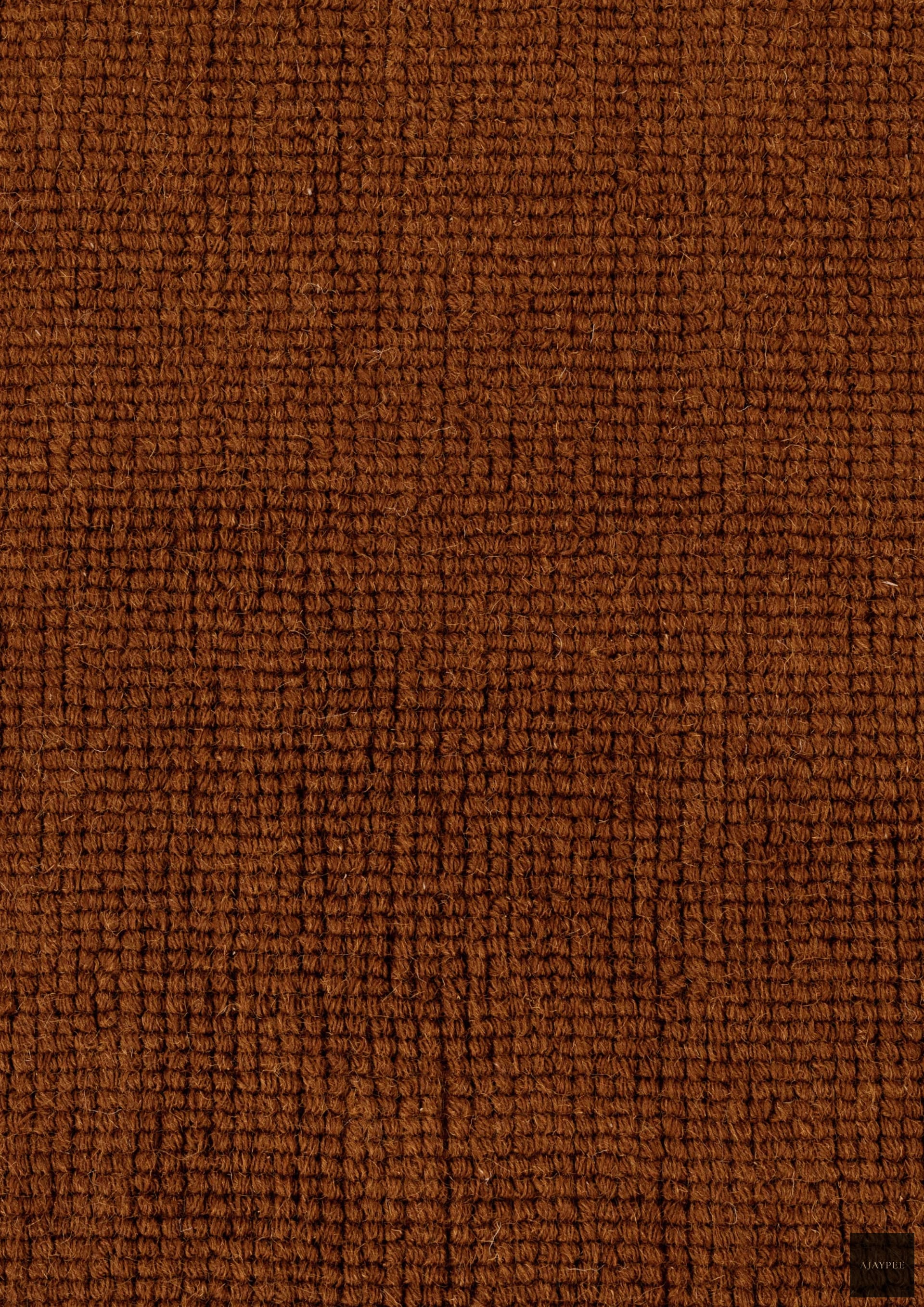Loop Woolen Handwoven Rug   Flame - Jute - Hand Woven - Ajaypee Carpets (Thumbnail 3)