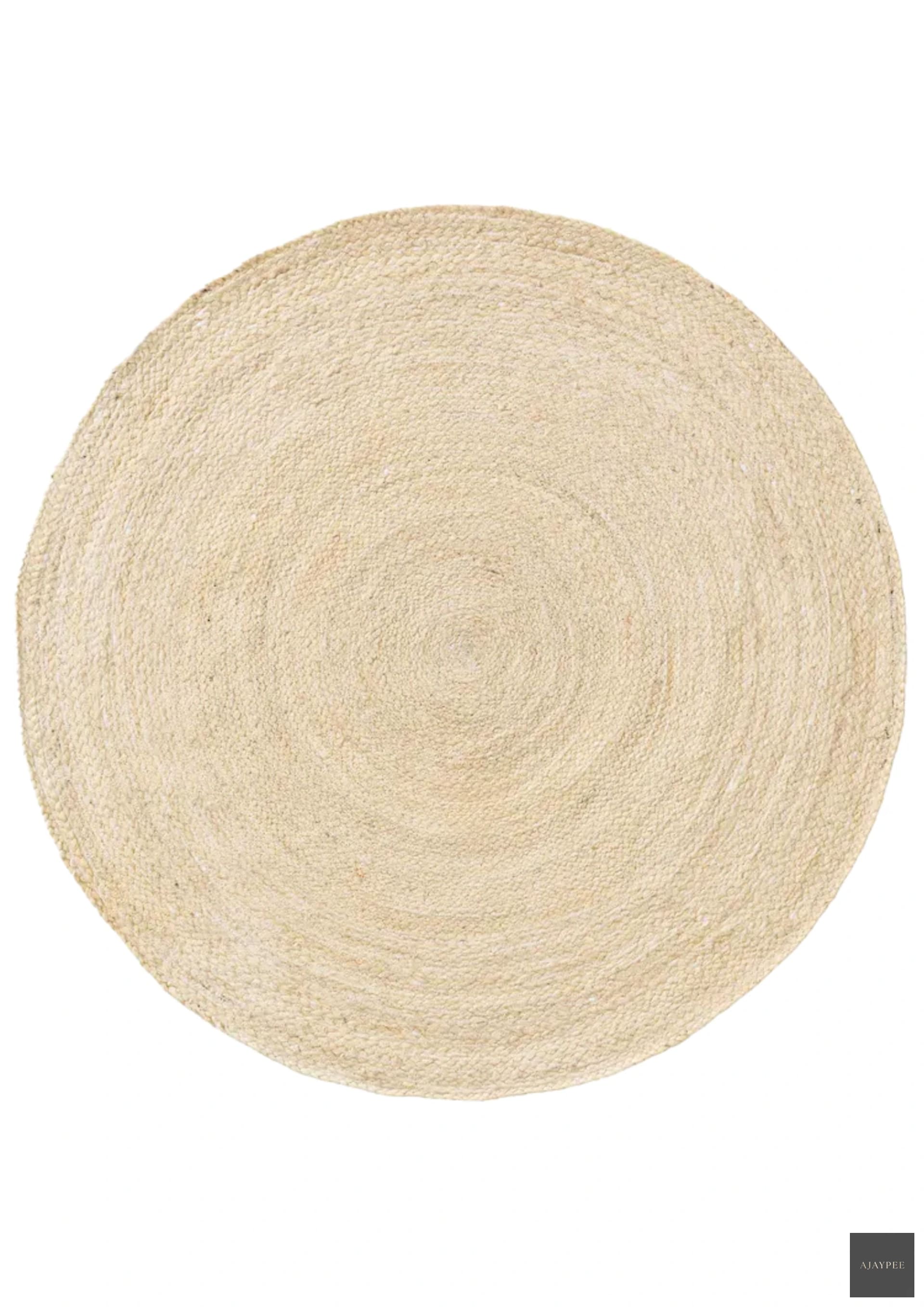 Mussoorie Handwoven Rug   Ivory - Hemp - Hand Woven - Ajaypee Carpets (View 1)