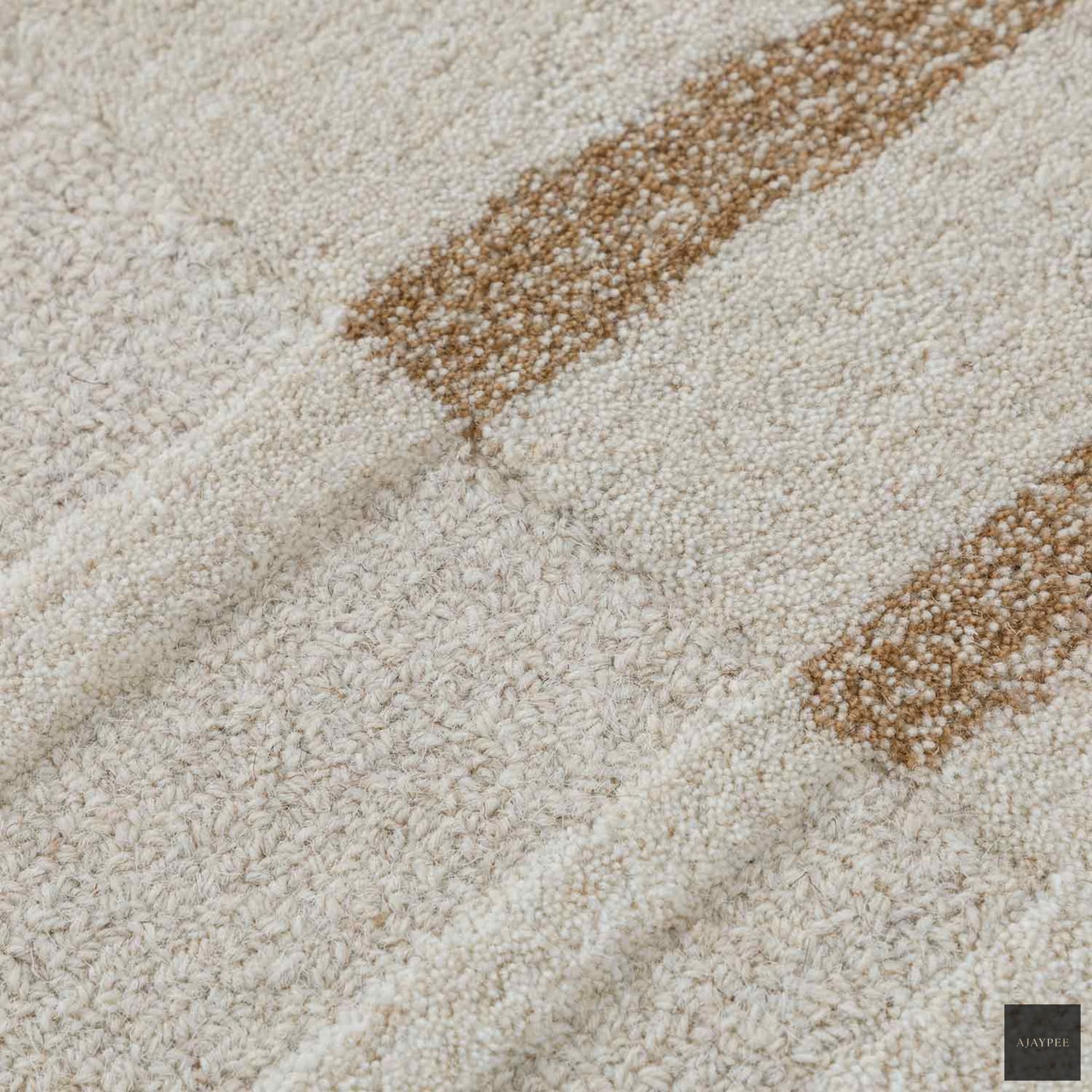 Amber Hand Tufted Woollen Rug - Cotton - Hand Tufted - Ajaypee Carpets (Thumbnail 4)