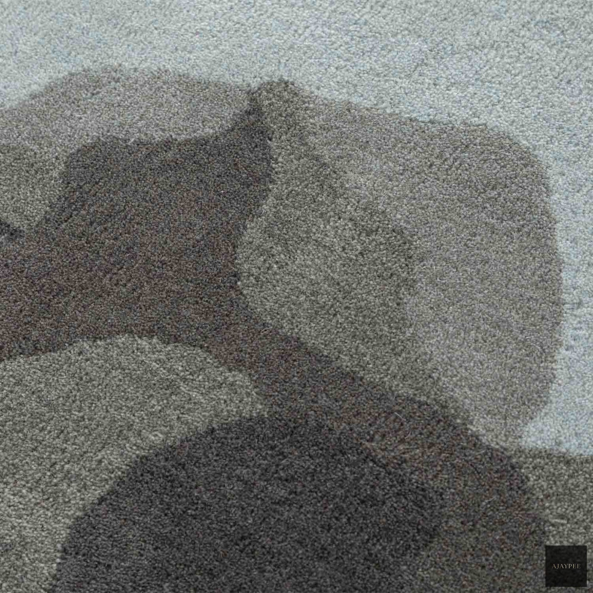 Amidst The Mist Hand Tufted Woollen Rug By Shripal Munshi - Cotton - Hand Tufted - Ajaypee Carpets (Thumbnail 4)