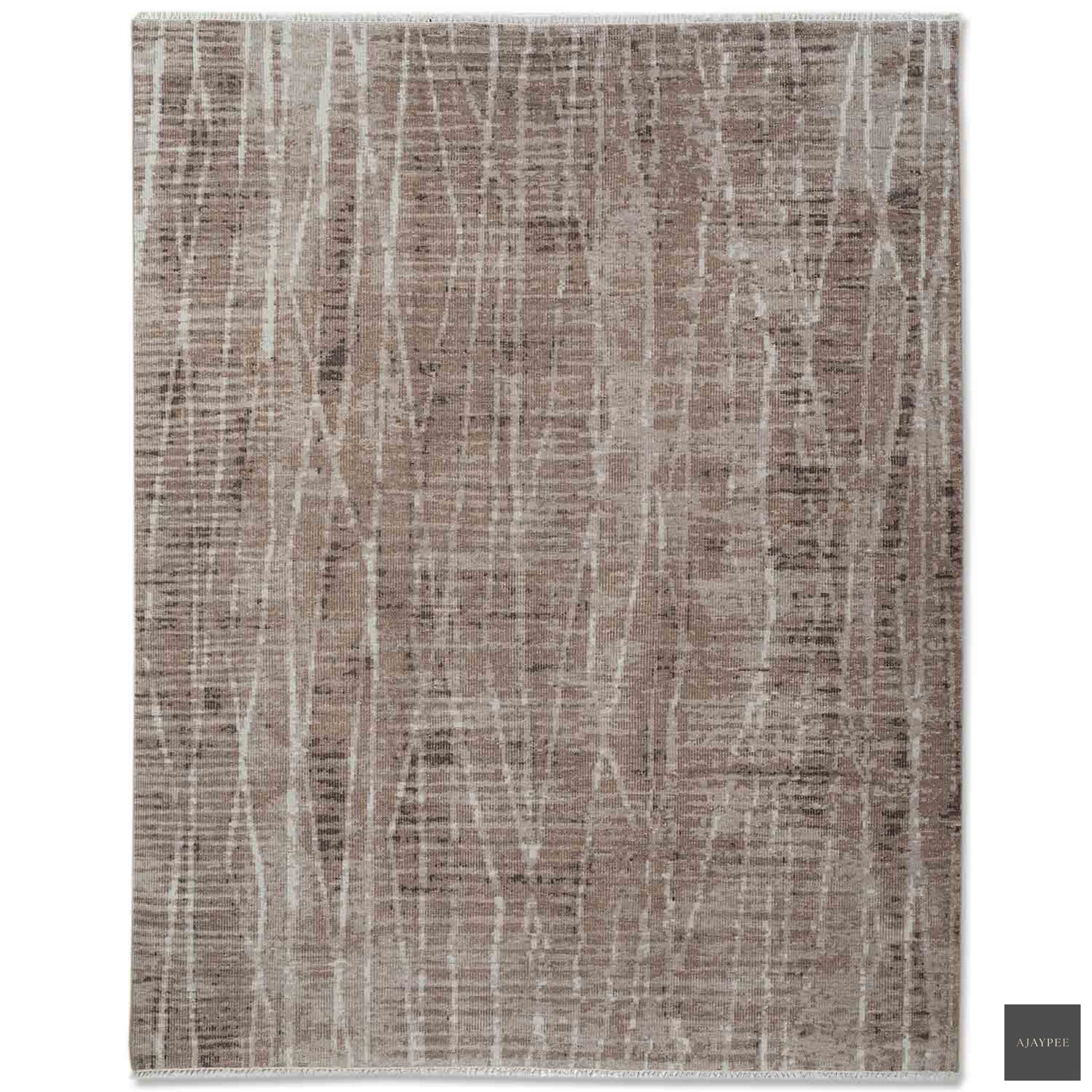 Anzura 8 Hand Knotted Woollen Rug - Cotton - Hand Knotted - Ajaypee Carpets (View 1)