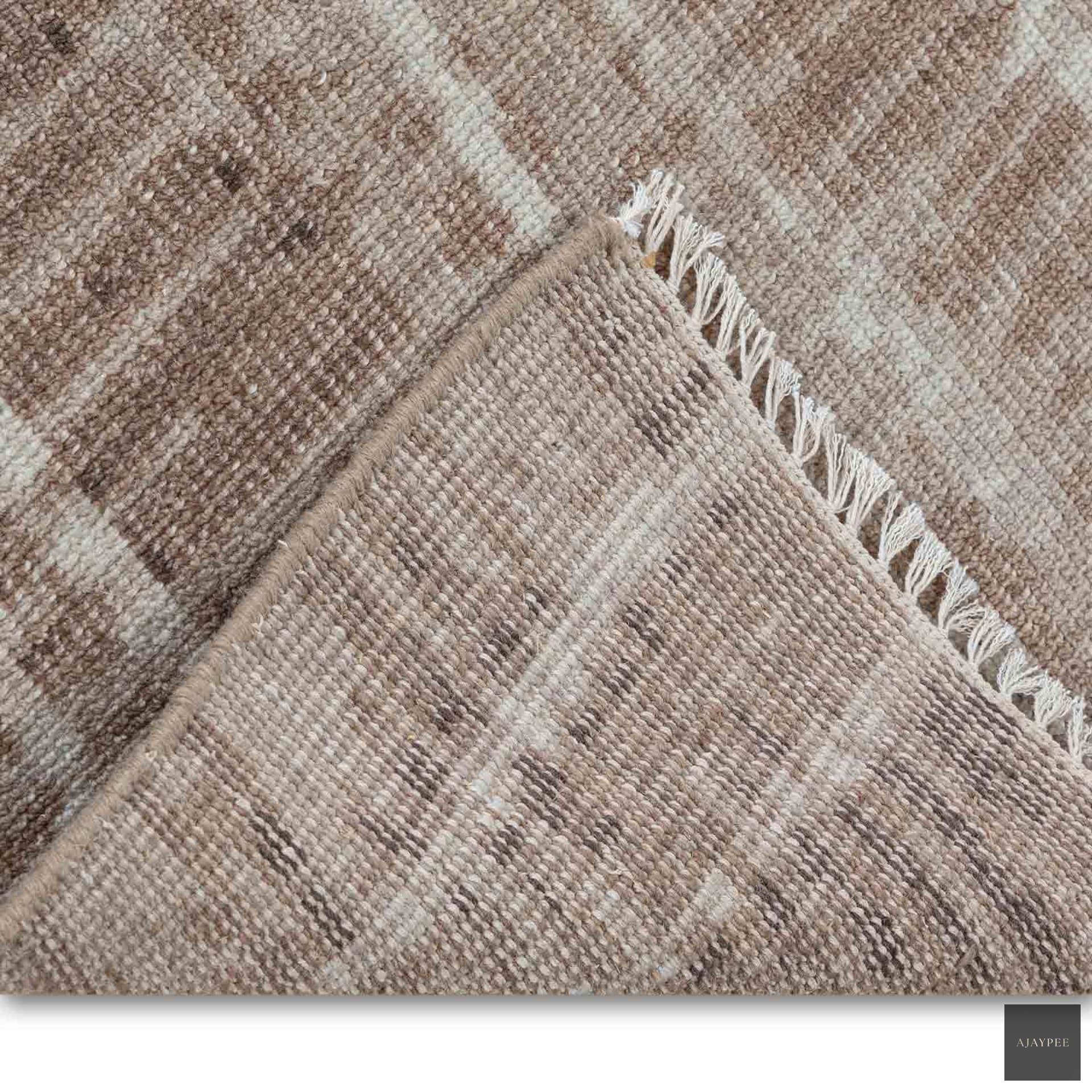 Anzura 8 Hand Knotted Woollen Rug - Cotton - Hand Knotted - Ajaypee Carpets (Thumbnail 4)