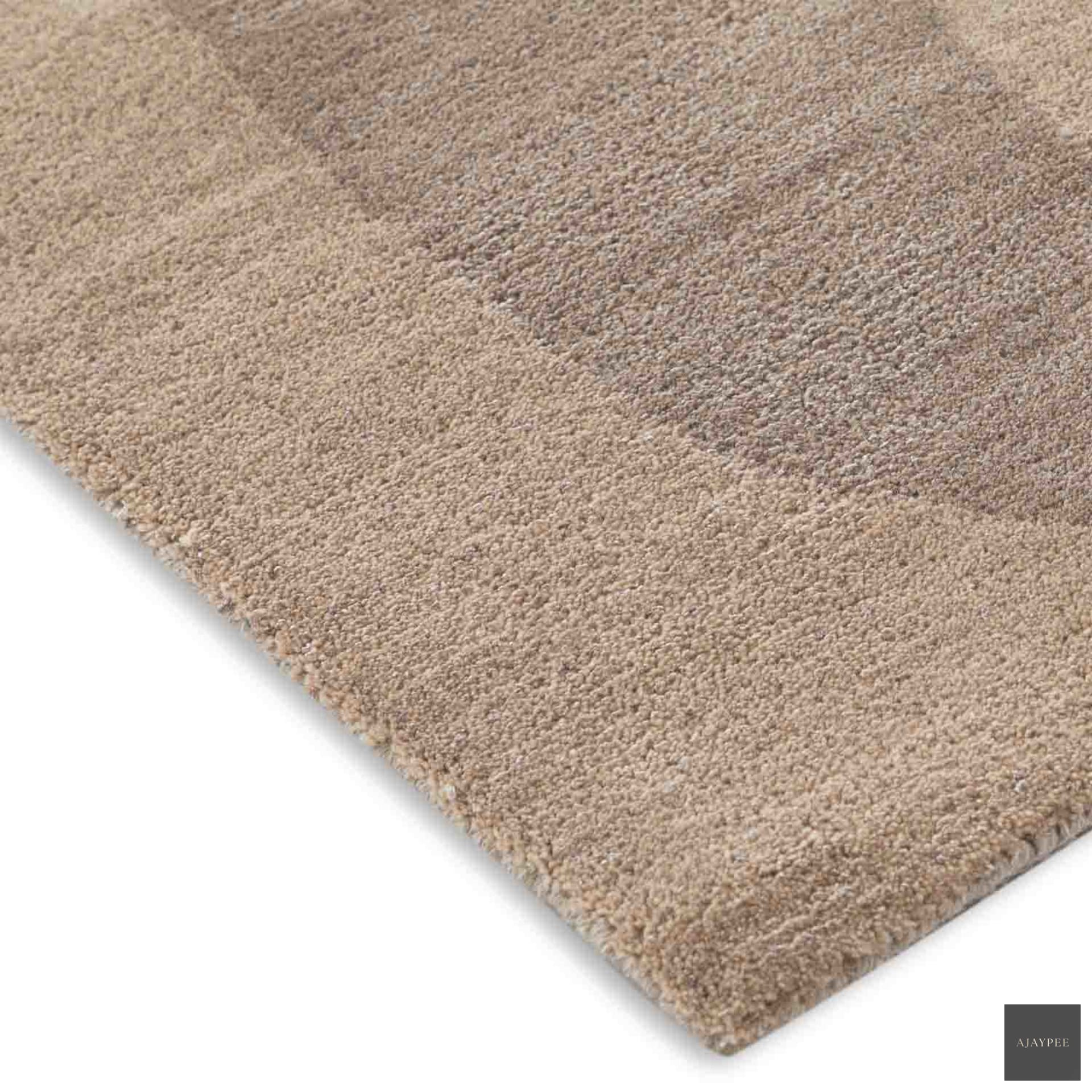 Aten Hand Tufted Woollen And Viscose Rug - Cotton - Hand Tufted - Ajaypee Carpets (Thumbnail 3)