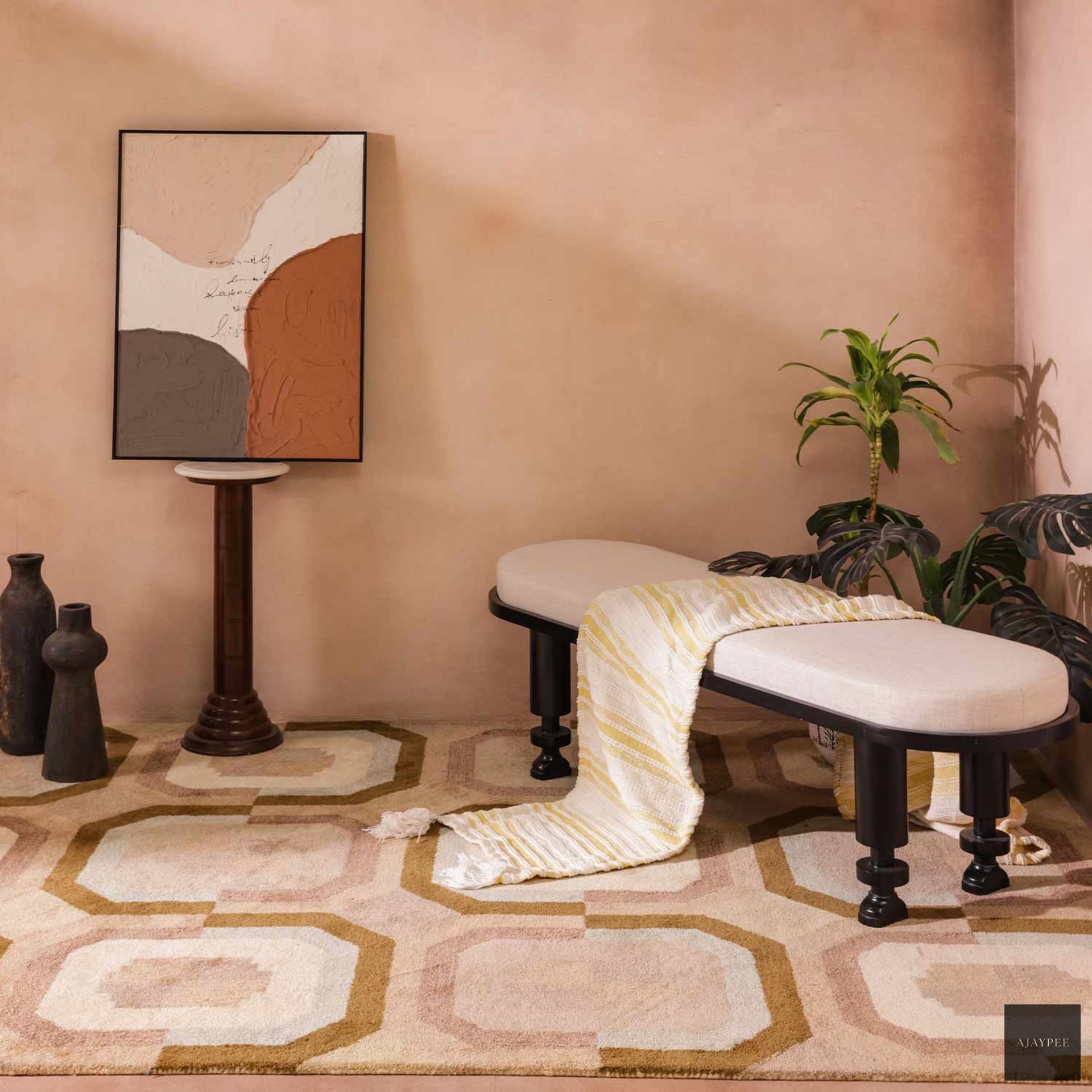 Azura Hand Tufted Woollen Rug - Cotton - Hand Tufted - Ajaypee Carpets (View 1)