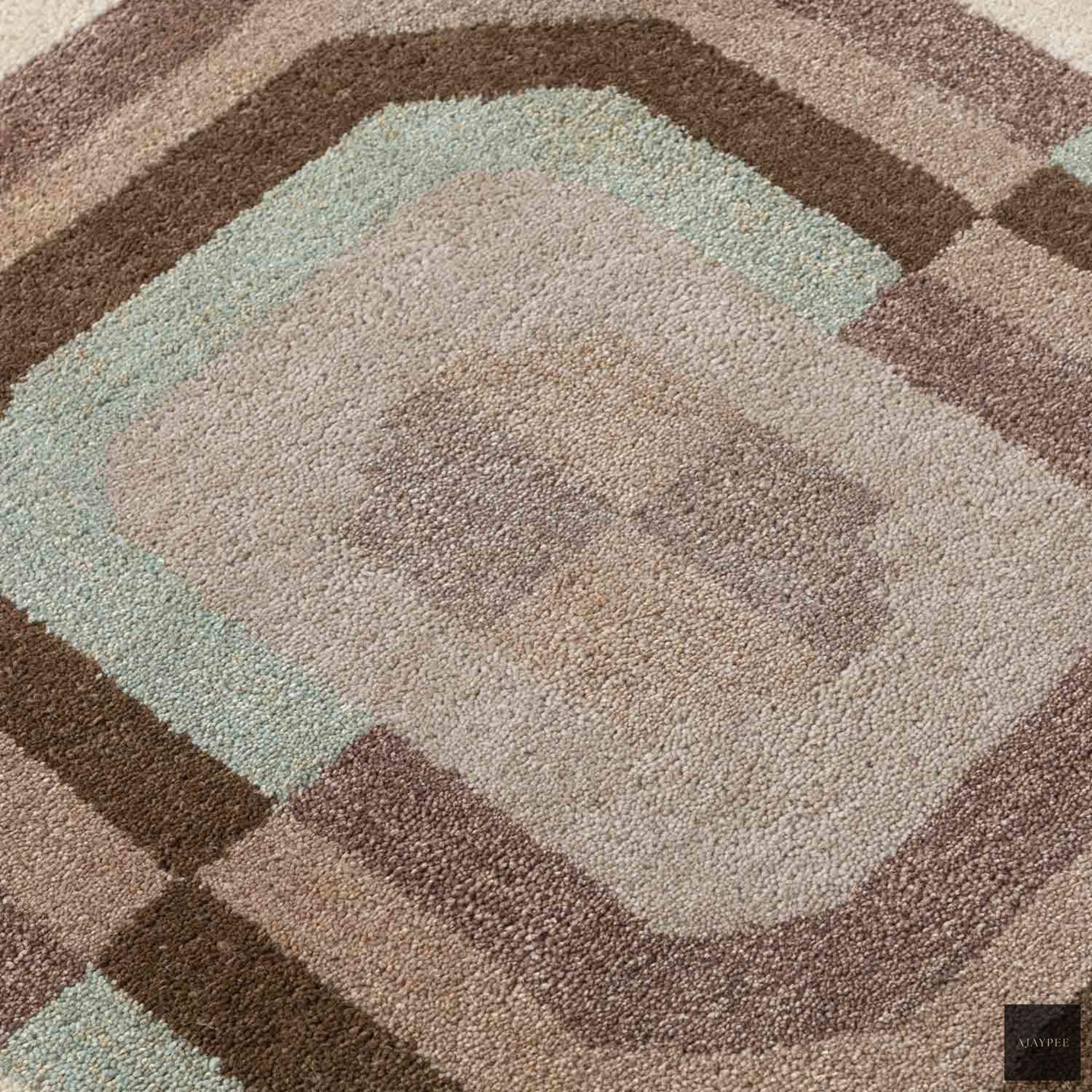 Azura Hand Tufted Woollen Rug - Cotton - Hand Tufted - Ajaypee Carpets (Thumbnail 5)