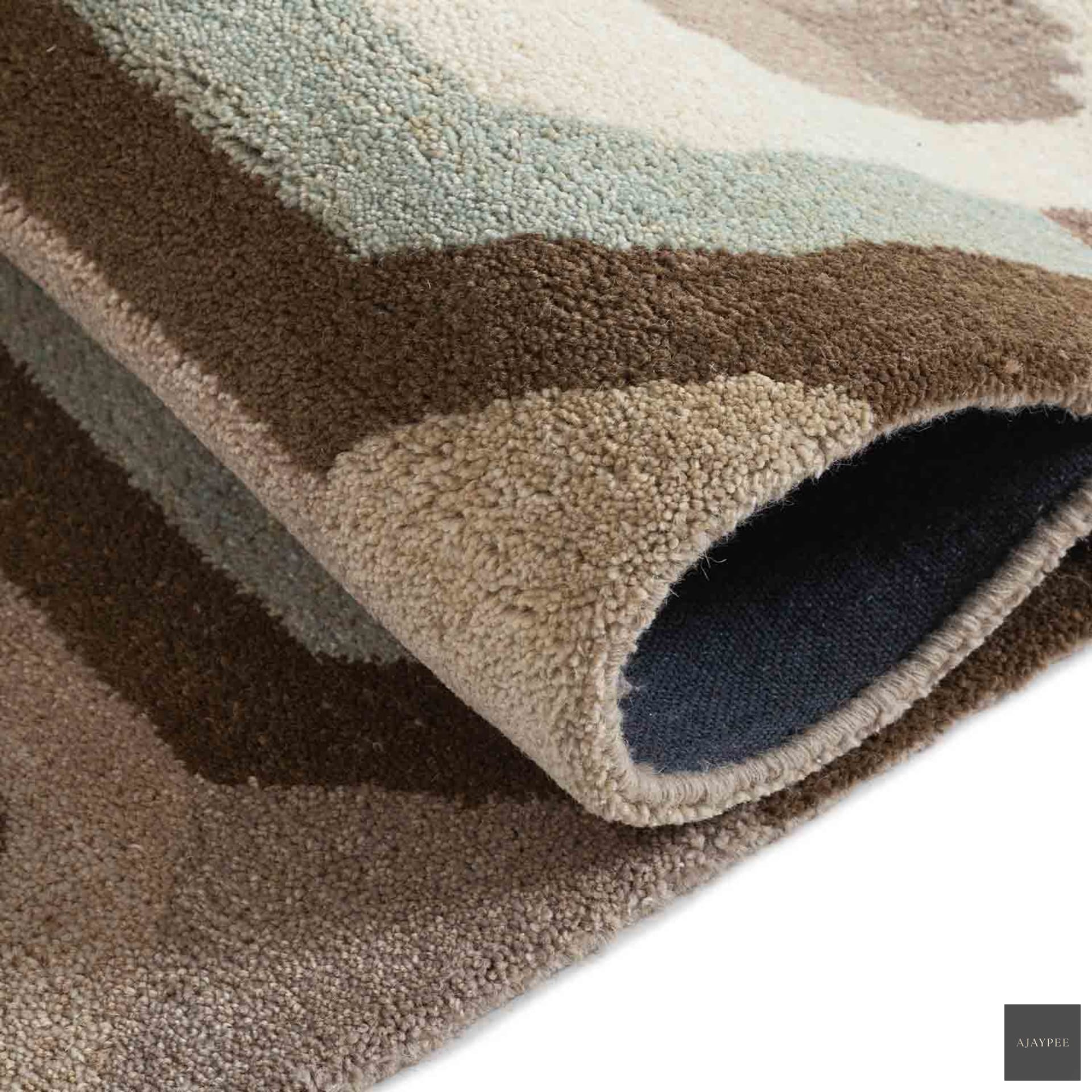 Azura Hand Tufted Woollen Rug - Cotton - Hand Tufted - Ajaypee Carpets (Thumbnail 6)