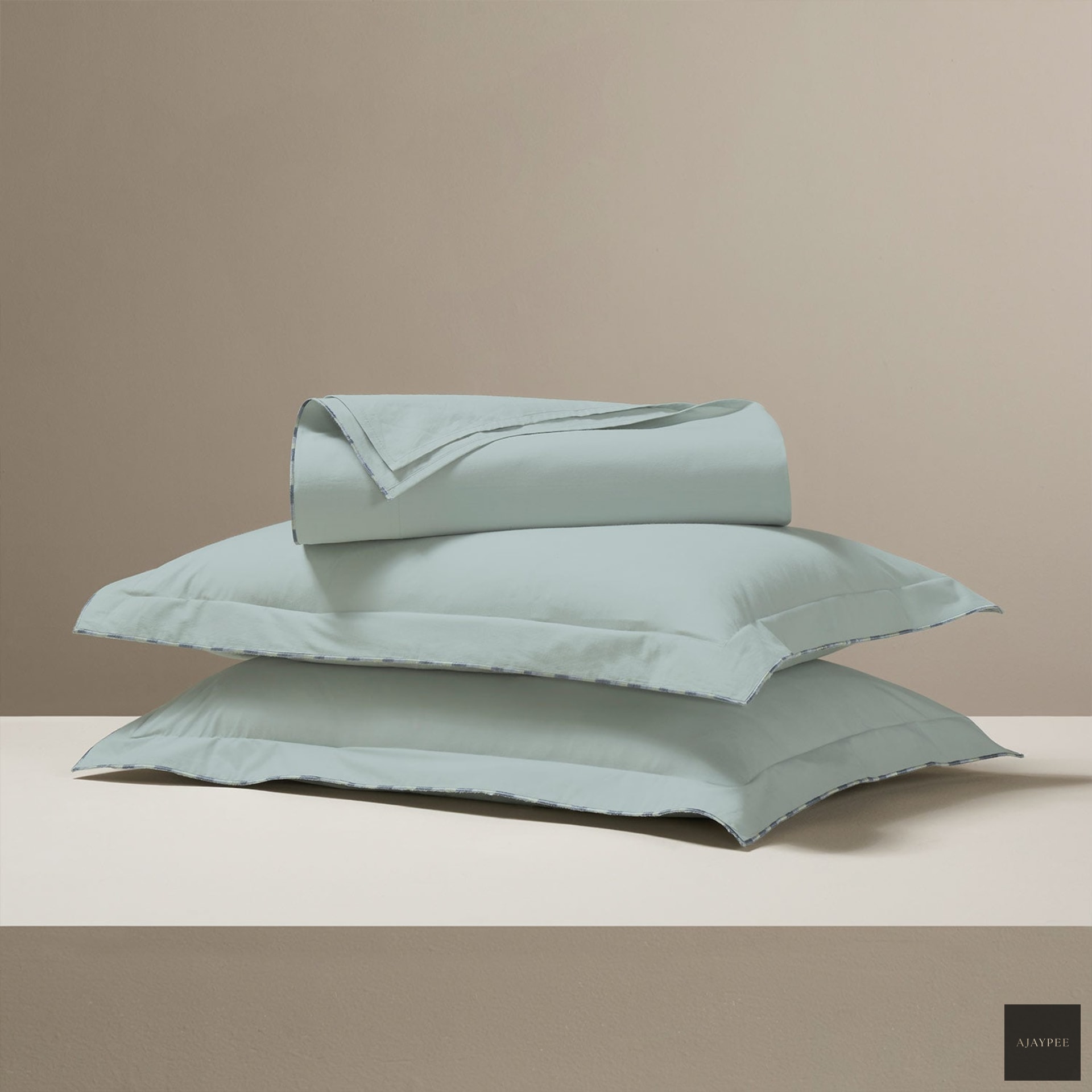 Celune Cotton Percale Bedsheet Set - Cotton - Hand Woven - Ajaypee Carpets (Thumbnail 2)
