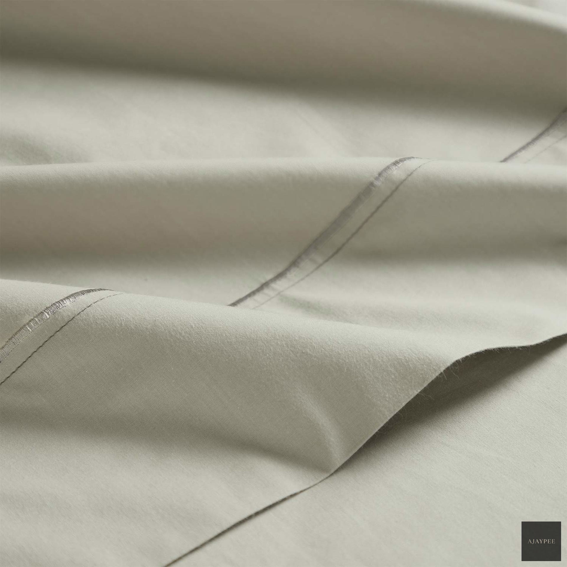 Clair Cotton Percale Bedsheet Set - Cotton - Hand Woven - Ajaypee Carpets (Thumbnail 5)