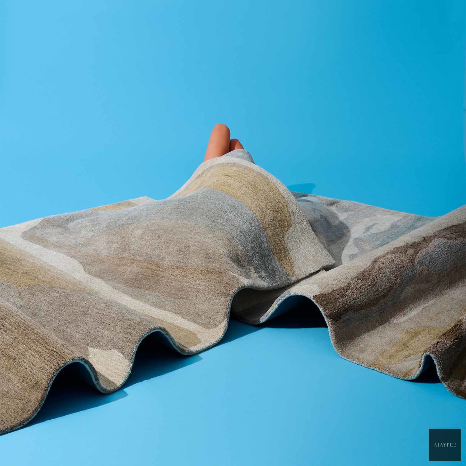 Delia Hand Tufted Woollen Rug - Cotton - Hand Tufted - Ajaypee Carpets (View 1)