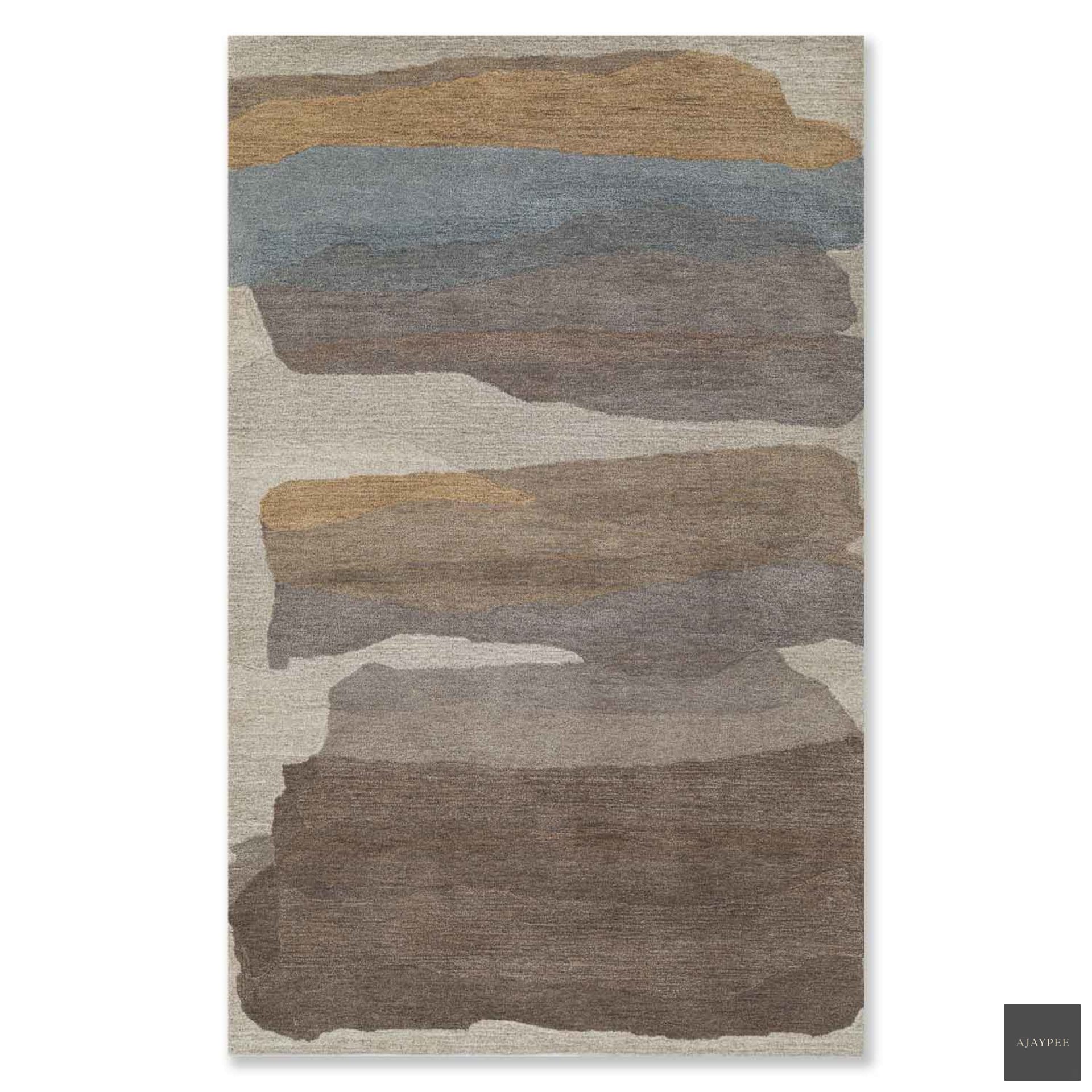 Delia Hand Tufted Woollen Rug - Cotton - Hand Tufted - Ajaypee Carpets (Thumbnail 3)