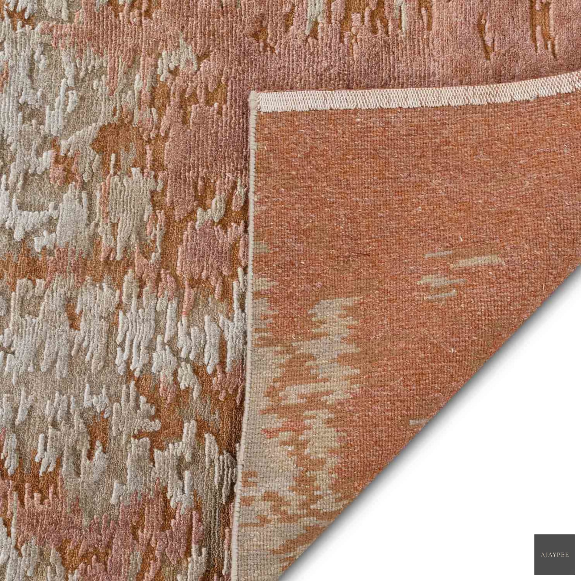 Ella Hand Knotted Woollen Rug - Cotton - Hand Knotted - Ajaypee Carpets (Thumbnail 5)