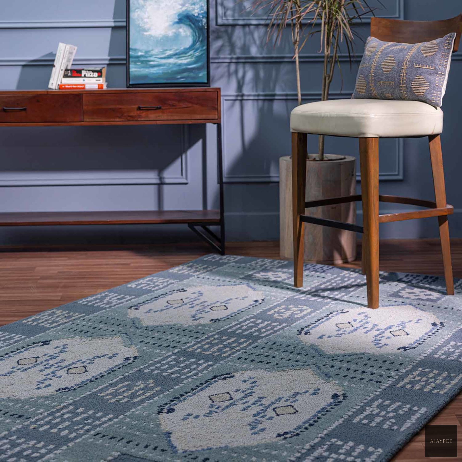 Elsie Hand Tufted Woollen Rug - Cotton - Hand Tufted - Ajaypee Carpets (View 1)