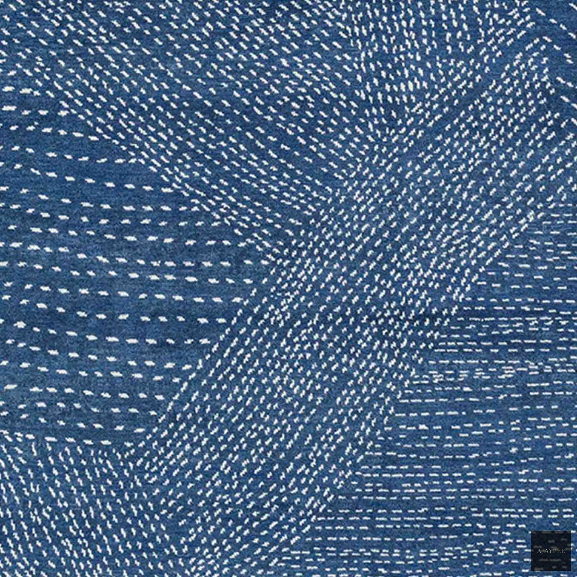 Firoza Hand Knotted Woollen Rug by Abraham & Thakore - Cotton - Hand Knotted - Ajaypee Carpets (Thumbnail 4)