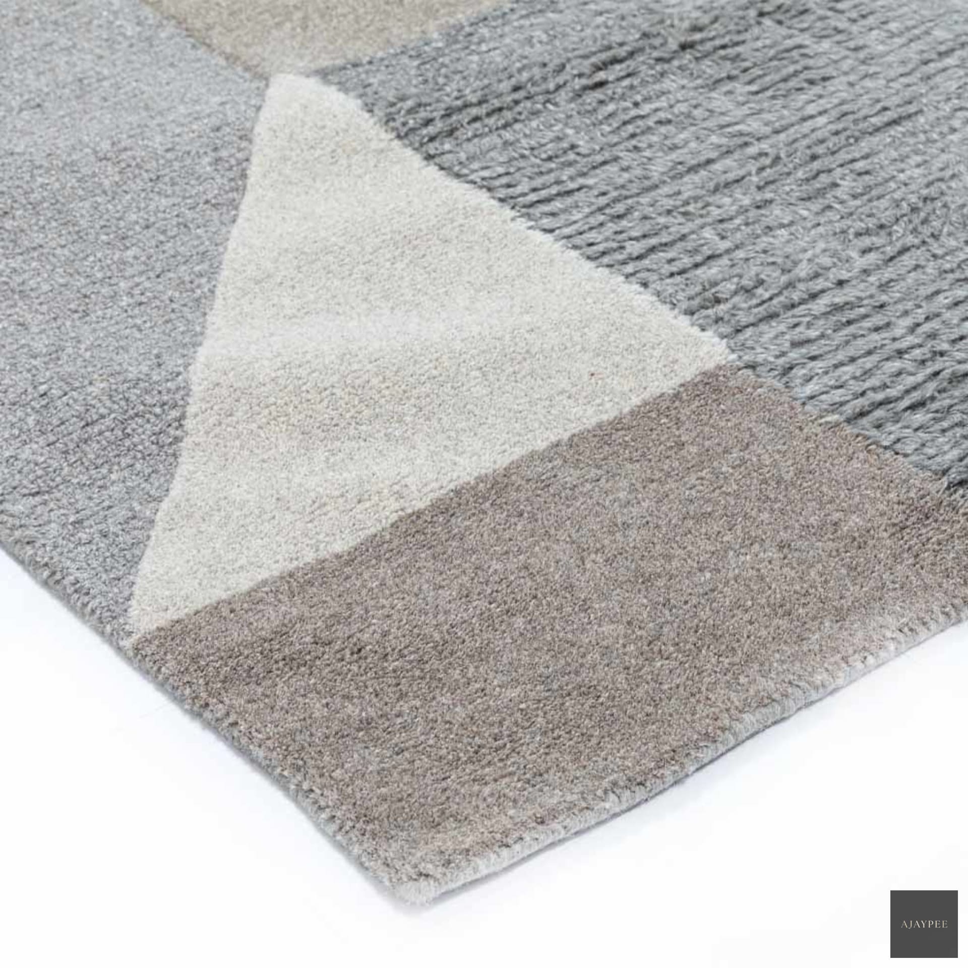 Gallery Rug Hand Tufted Woollen Rug - Cotton - Hand Tufted - Ajaypee Carpets (Thumbnail 3)