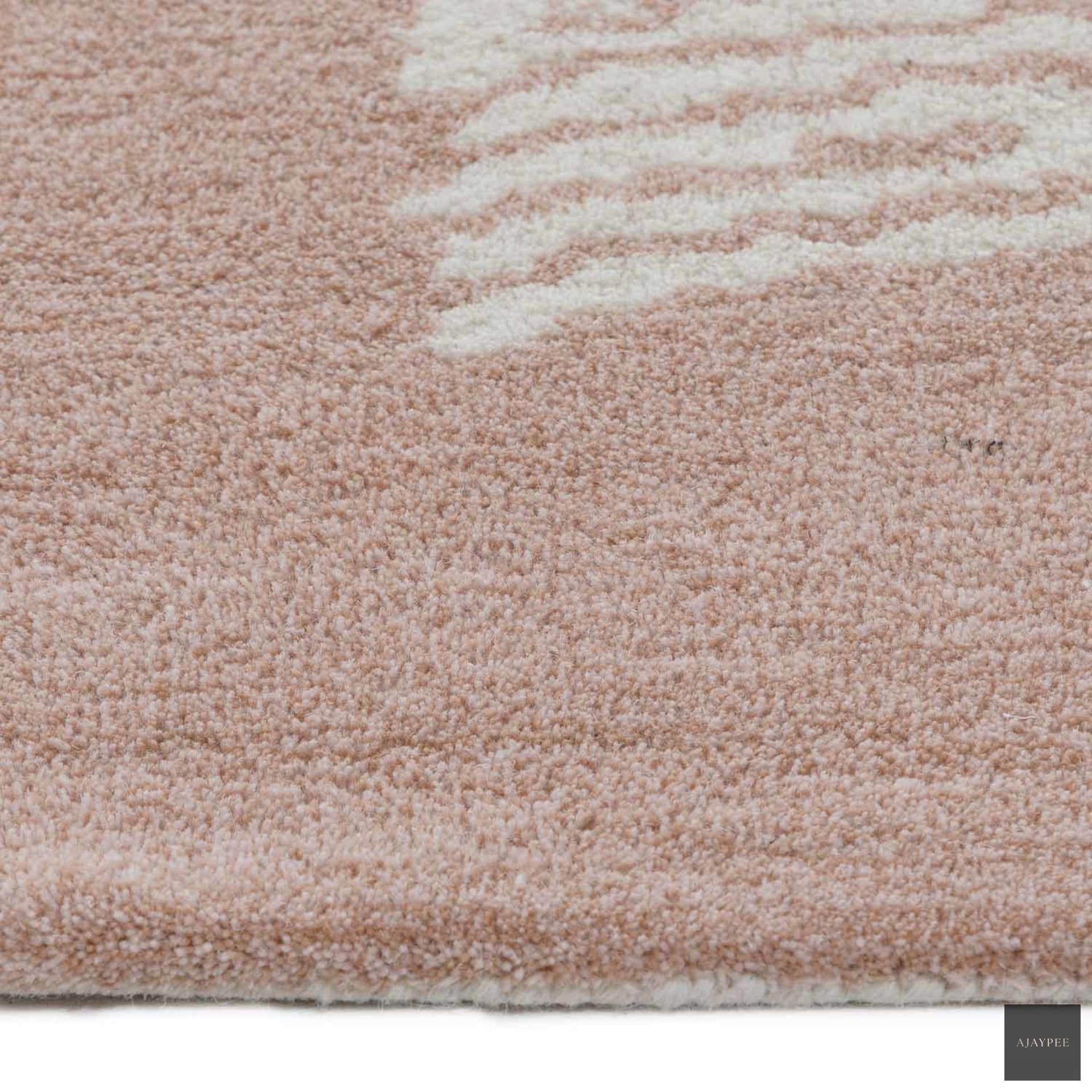 Geo Hand Tufted Woollen Rug - Cotton - Hand Tufted - Ajaypee Carpets (Thumbnail 5)
