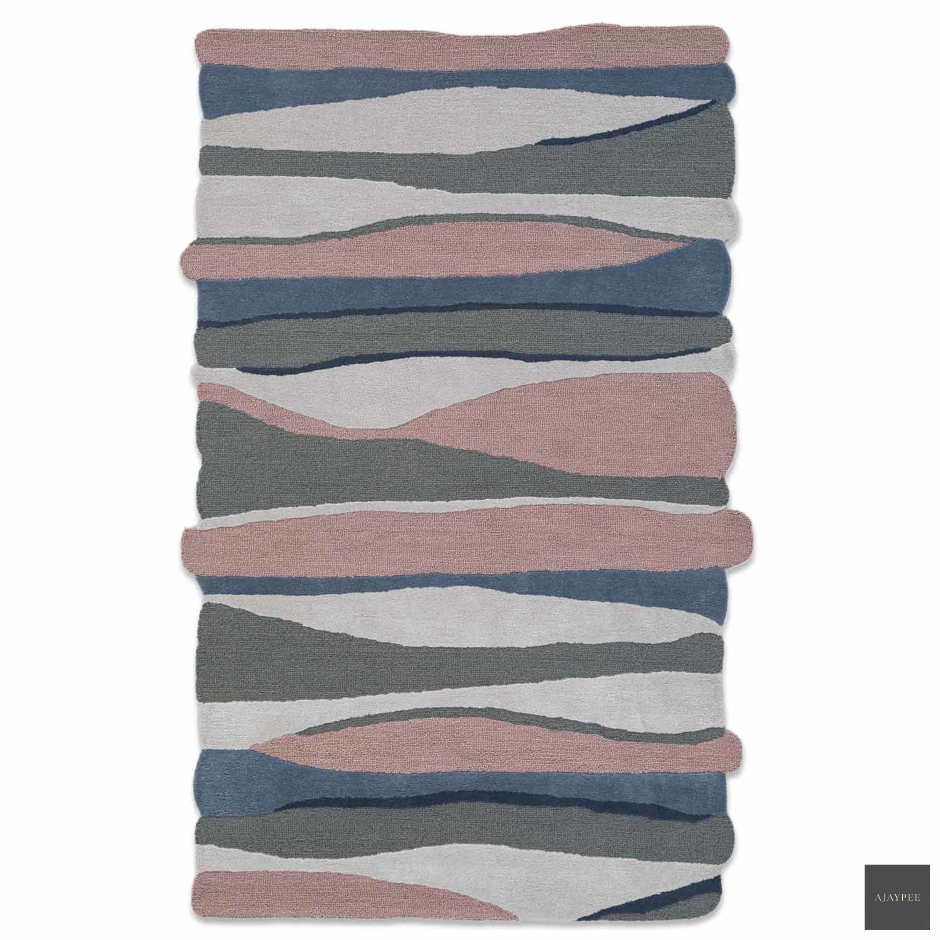 Hamburg Hand Tufted Woollen Rug - Cotton - Hand Tufted - Ajaypee Carpets (Thumbnail 2)