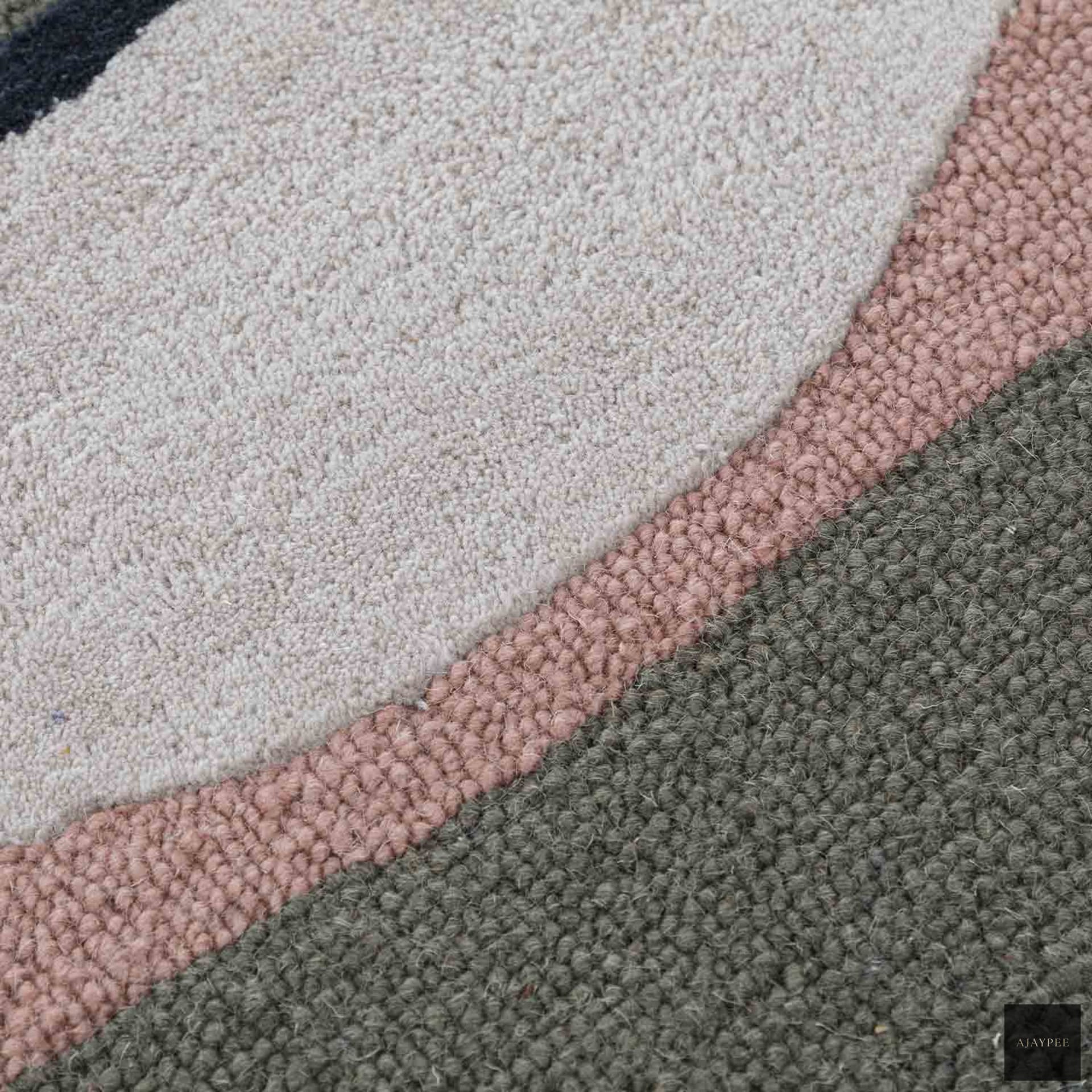 Hamburg Hand Tufted Woollen Rug - Cotton - Hand Tufted - Ajaypee Carpets (Thumbnail 4)
