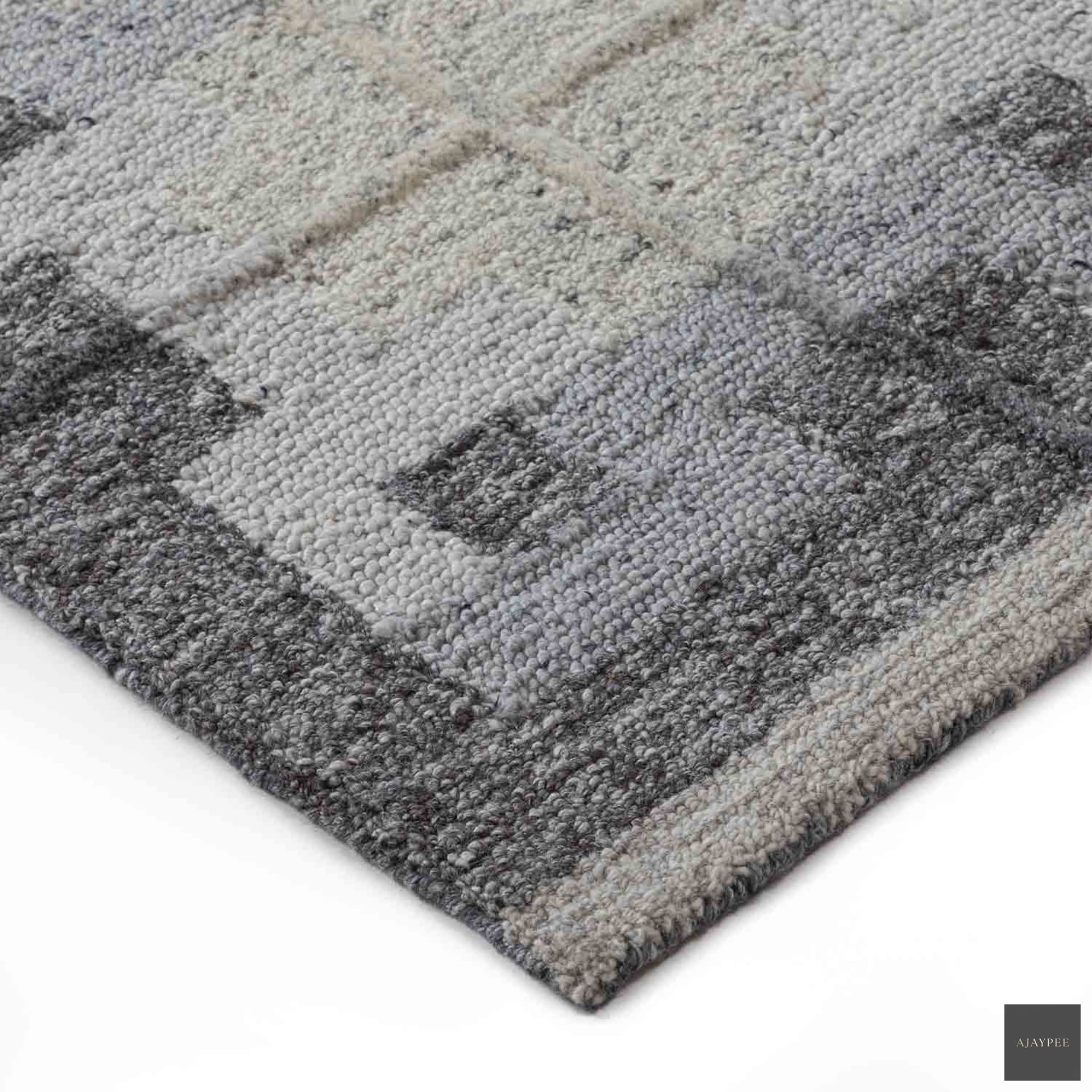 Heck Handtufted Woollen Rug By Mariella Ienna - Cotton - Hand Tufted - Ajaypee Carpets (Thumbnail 3)