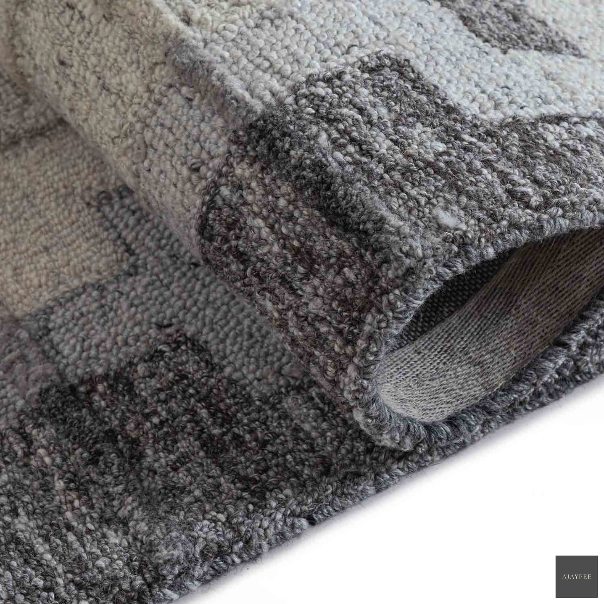 Heck Handtufted Woollen Rug By Mariella Ienna - Cotton - Hand Tufted - Ajaypee Carpets (Thumbnail 8)