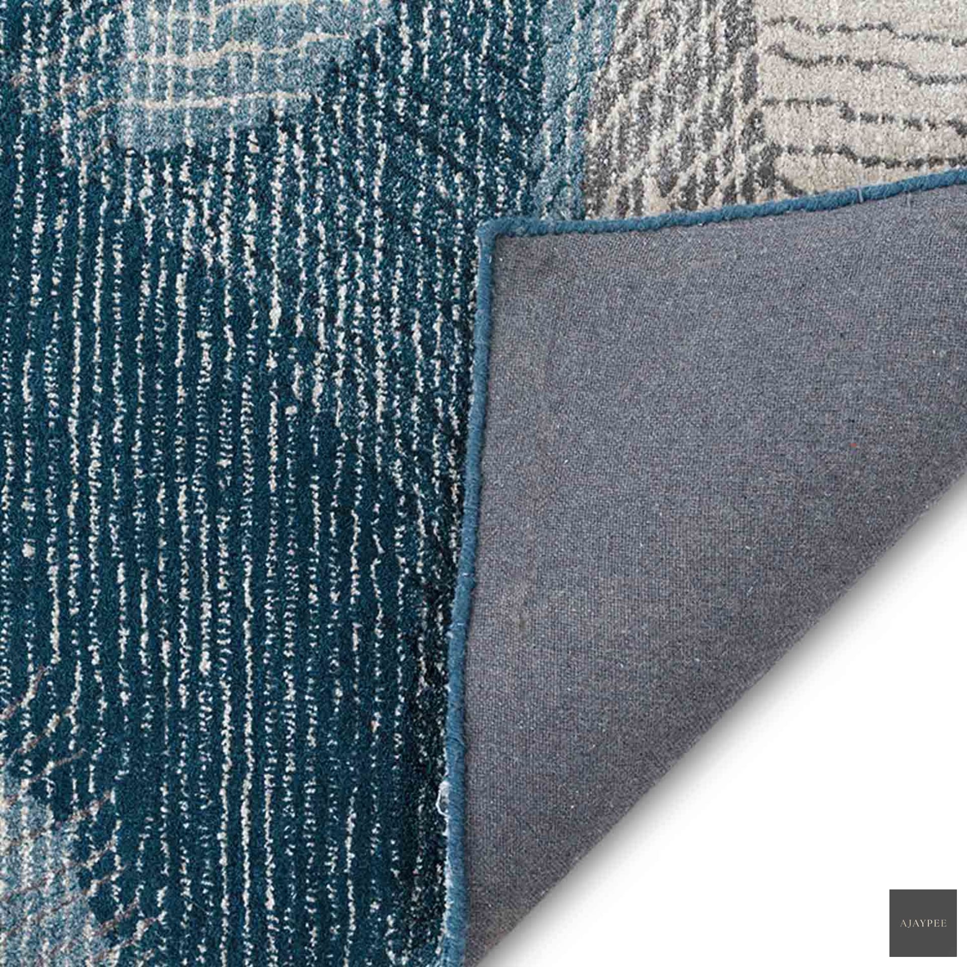 Hibbah Hand Tufted Woollen And Viscose Rug - Cotton - Hand Tufted - Ajaypee Carpets (Thumbnail 5)