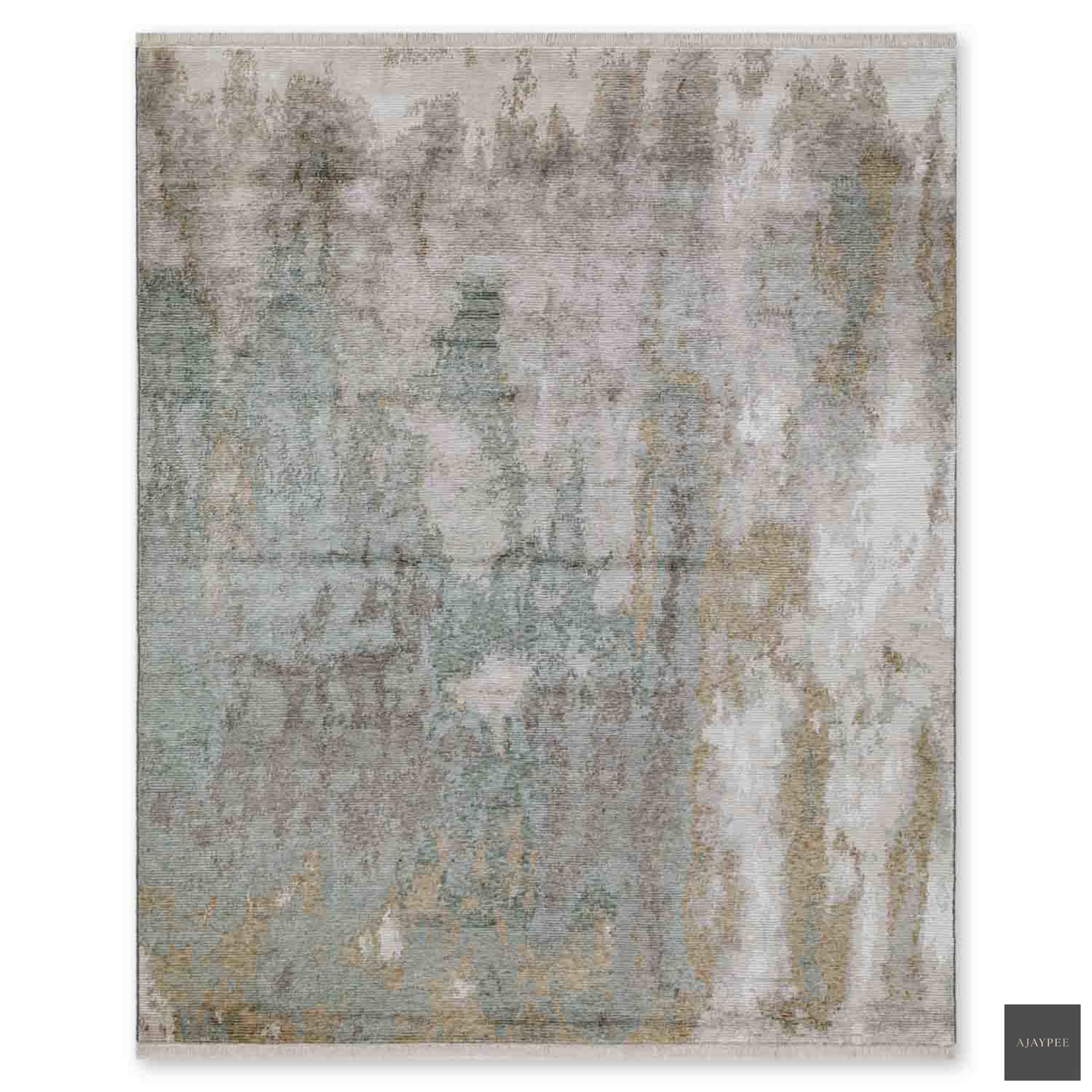 Gush Hand Knotted Viscose And Jute Rug - Jute - Hand Knotted - Ajaypee Carpets (Thumbnail 2)