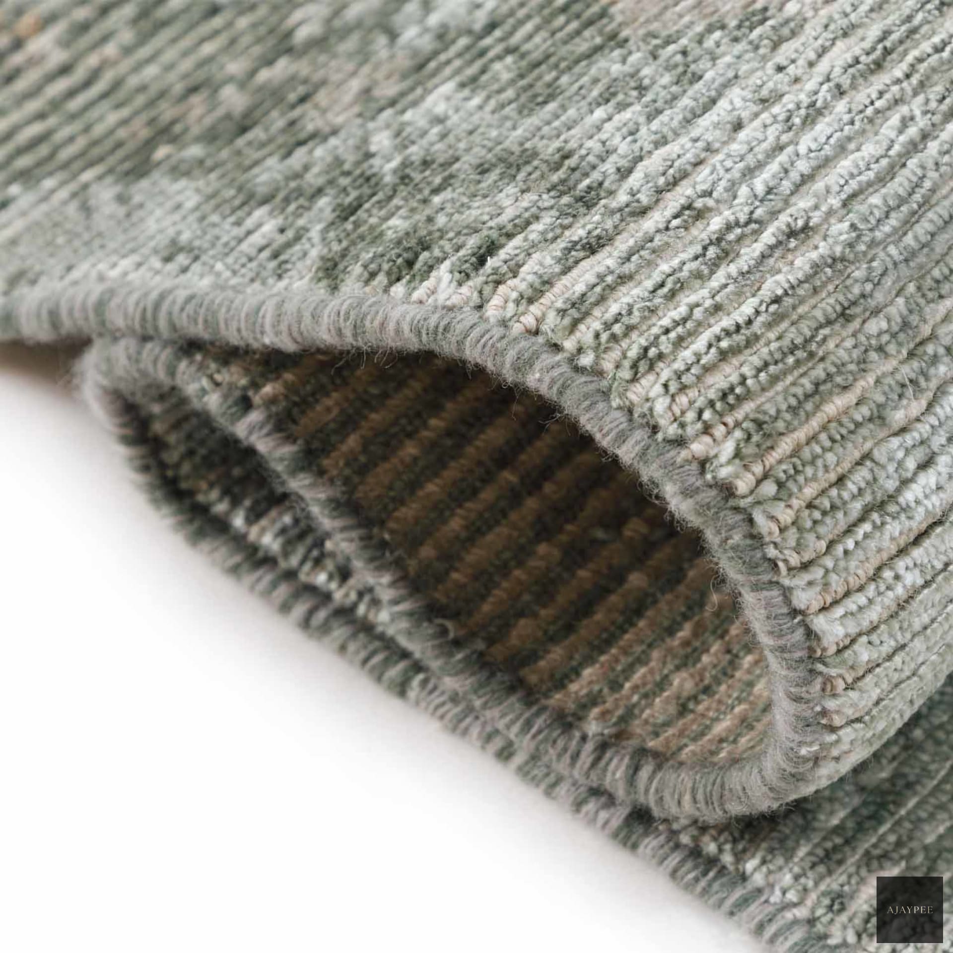Gush Hand Knotted Viscose And Jute Rug - Jute - Hand Knotted - Ajaypee Carpets (Thumbnail 4)