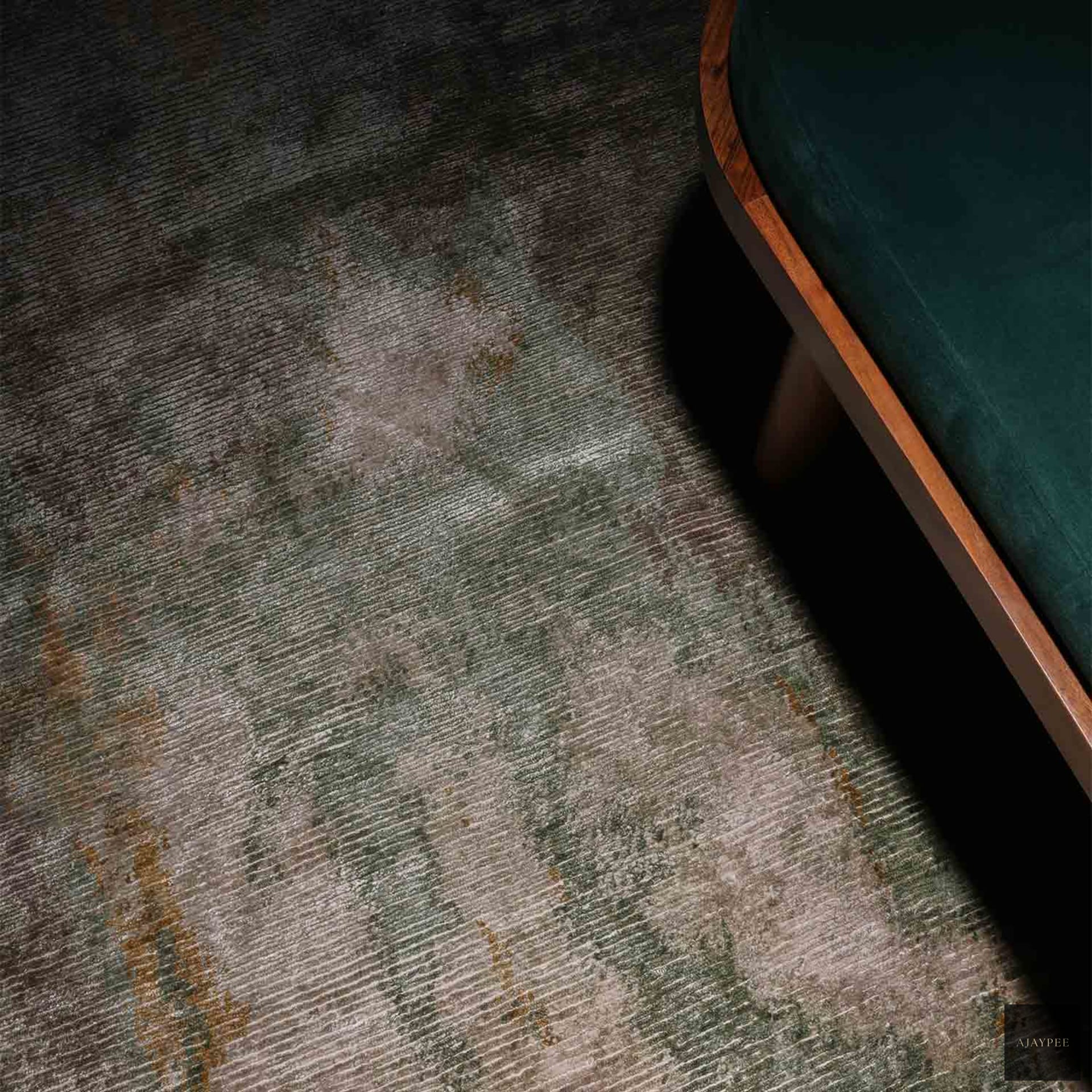 Gush Hand Knotted Viscose And Jute Rug - Jute - Hand Knotted - Ajaypee Carpets (Thumbnail 5)