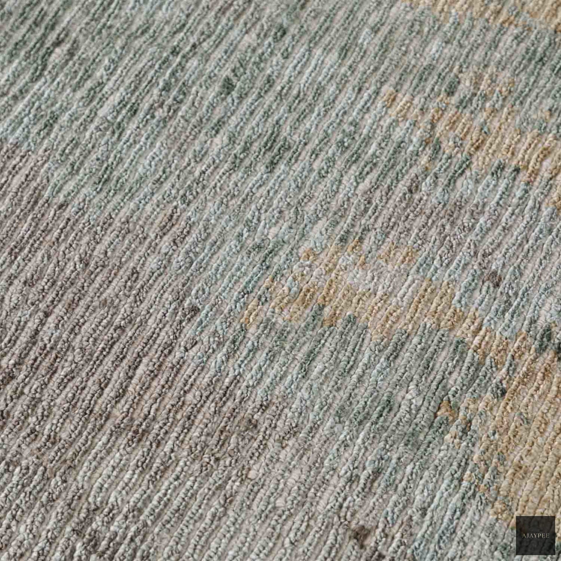 Gush Hand Knotted Viscose And Jute Rug - Jute - Hand Knotted - Ajaypee Carpets (Thumbnail 6)