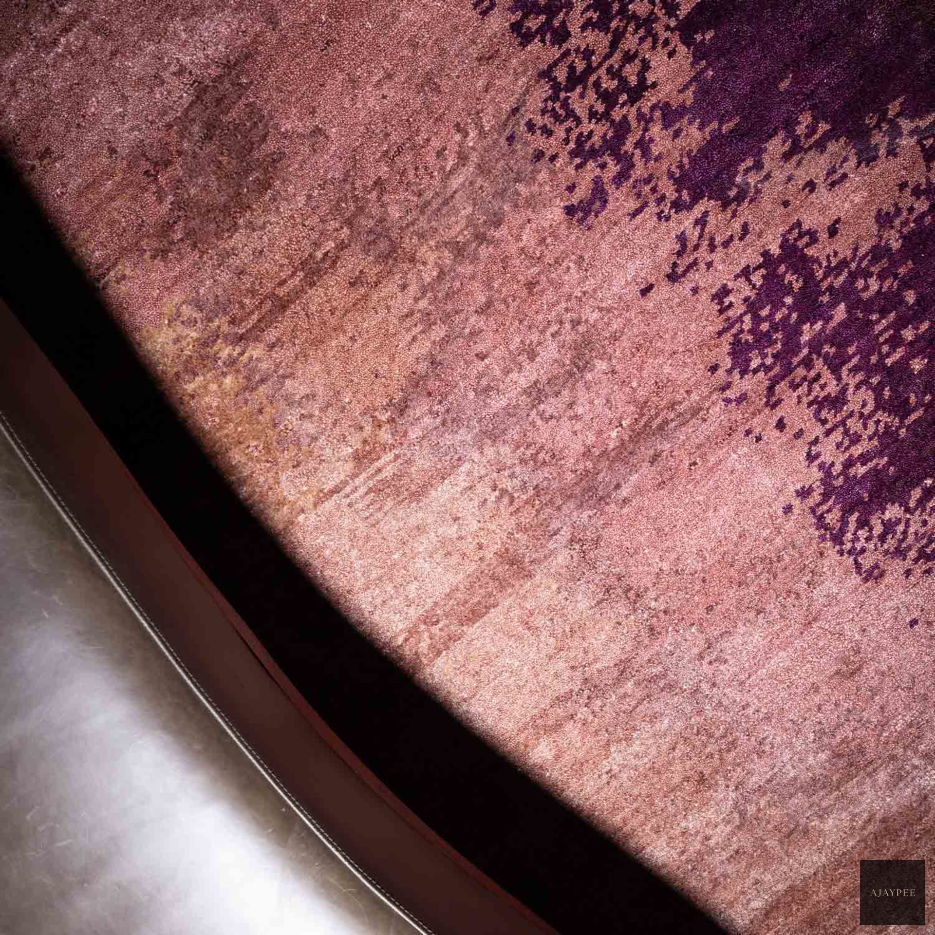 Blaze Hand Knotted Viscose Rug - Cotton - Hand Knotted - Ajaypee Carpets (View 1)